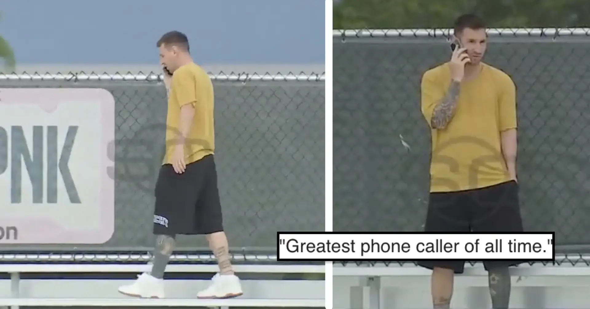'Did France Football call him?': Messi spotted having phone call on upper tier of Inter Miami stadium
