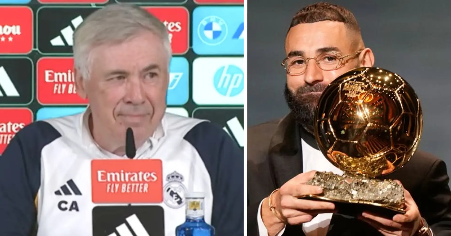 Ancelotti names TWO Real Madrid players who should be joint Ballon d'Or winners this year