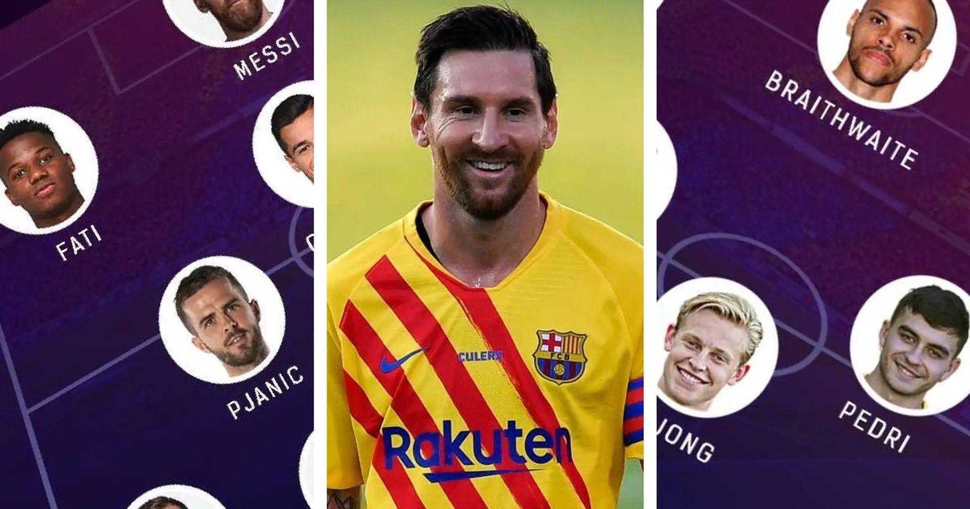 Who makes your best Barcelona XI of 2020? Select from 3 options