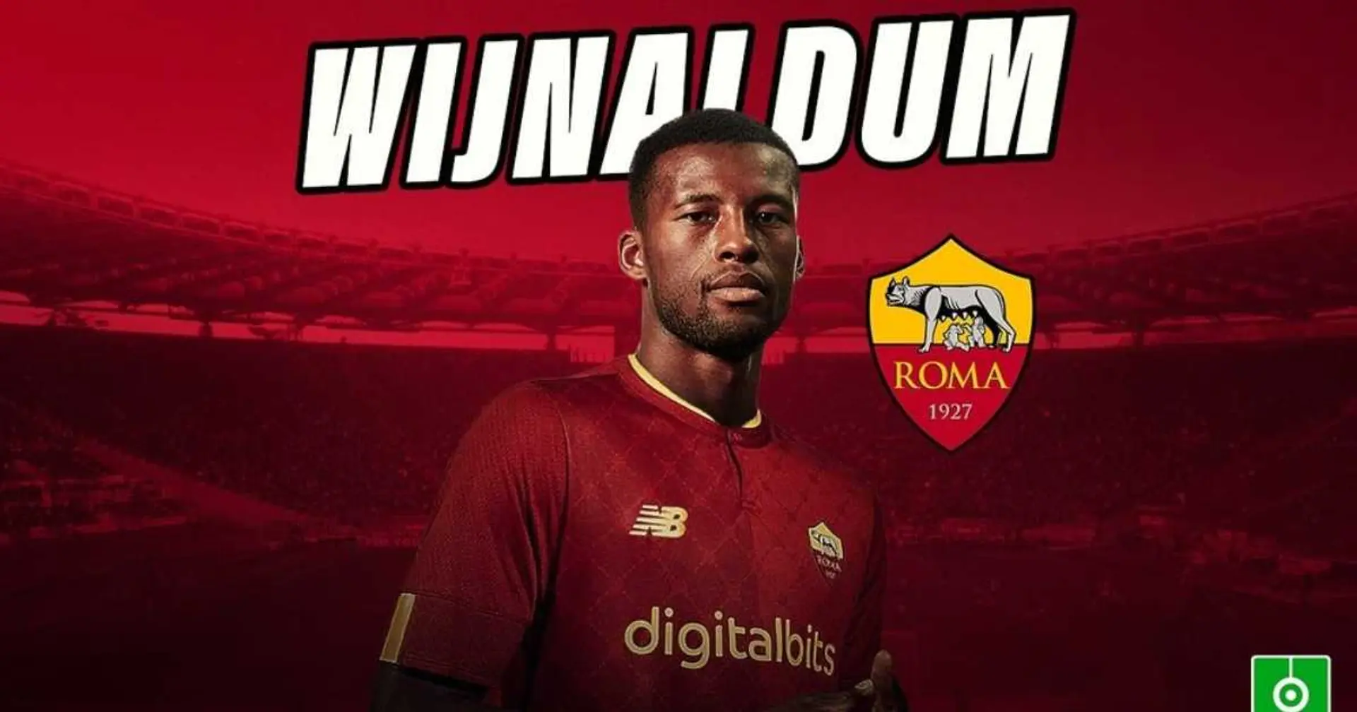 OFFICIEL: Wijnaldum rejoint l'AS Roma en prêt