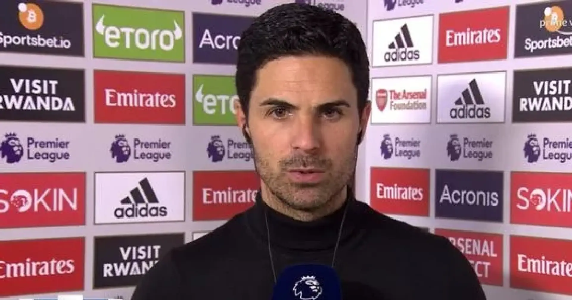 Mikel Arteta after Wolves win: 'There’s only one way down'