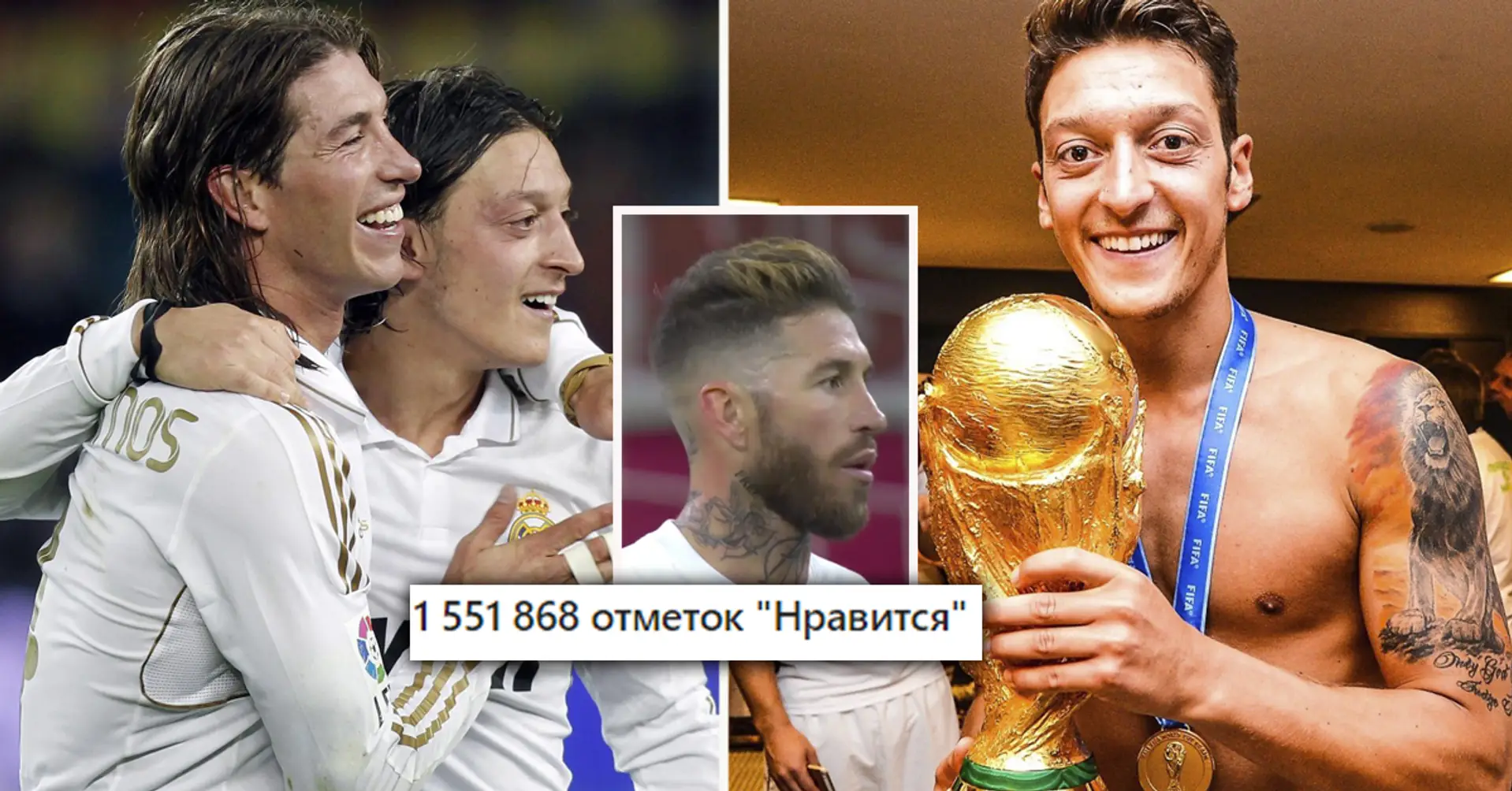 Sergio Ramos gratulierte Mesut Özil zum Ende seiner Karriere - und nun sind alle Augen auf das Foto gerichtet, das er gepostet hat 
