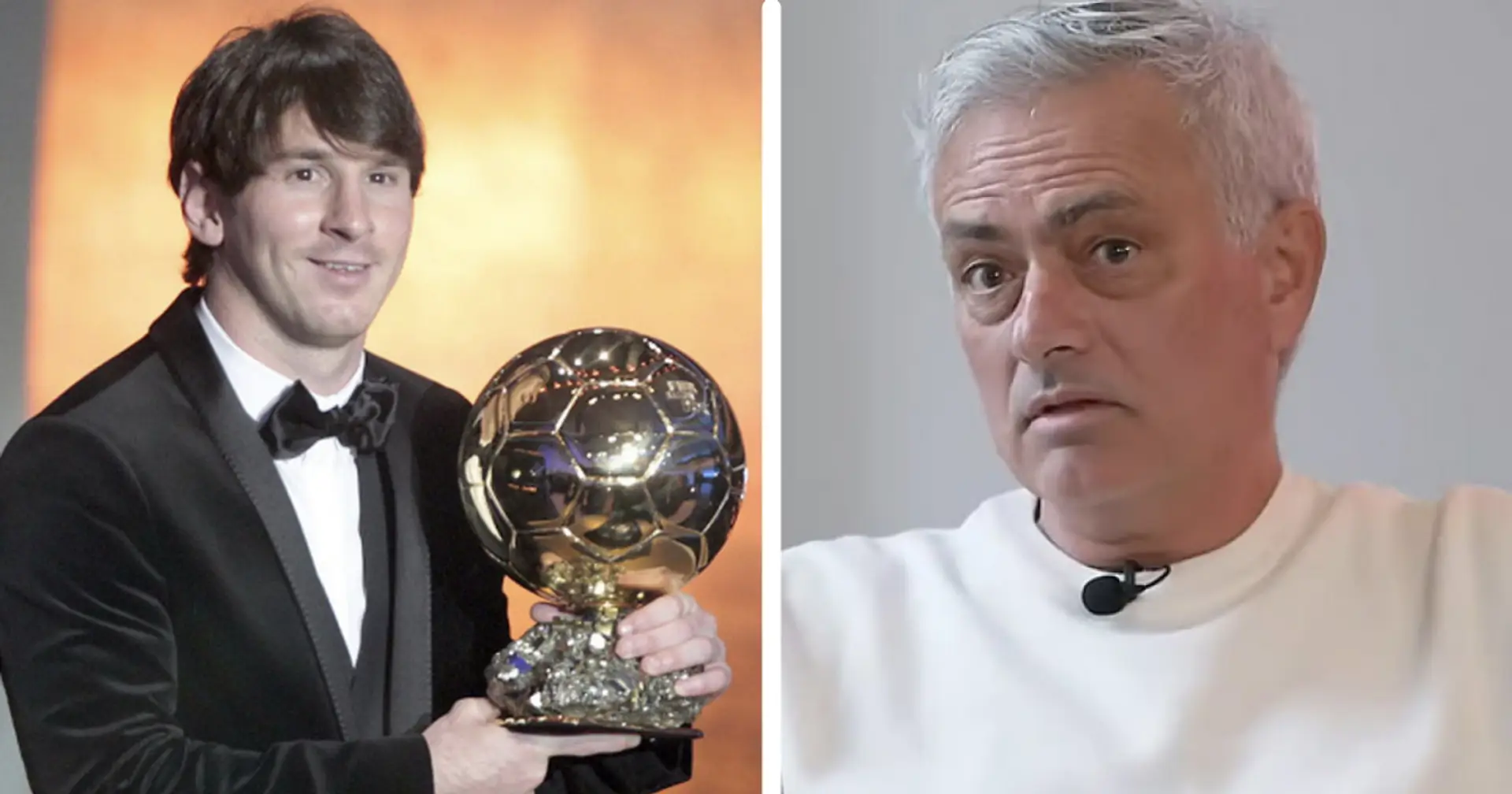 Jose Mourinho delivers brilliant response when asked if Leo Messi 'robbed' his former player of Ballon d'Or