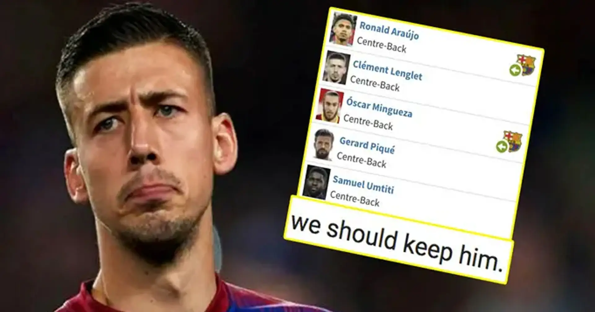 Fan menciona una condición por la que el Barça debería vender Lenglet: tiene mucho sentido