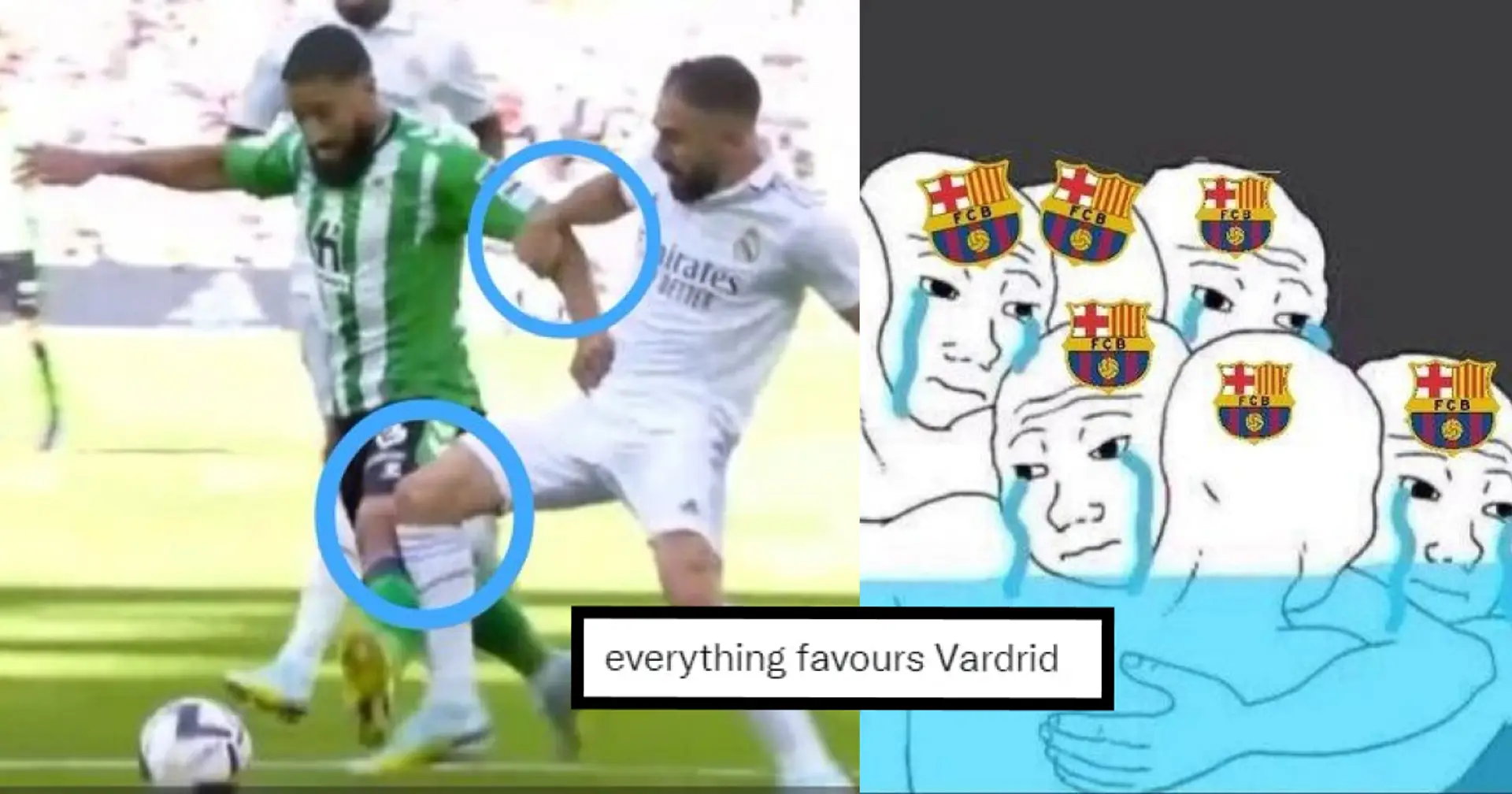 'Thank you, Vardrid, and thank you Mr Perez's corruption' - Barca fans complain about officiating in Betis game