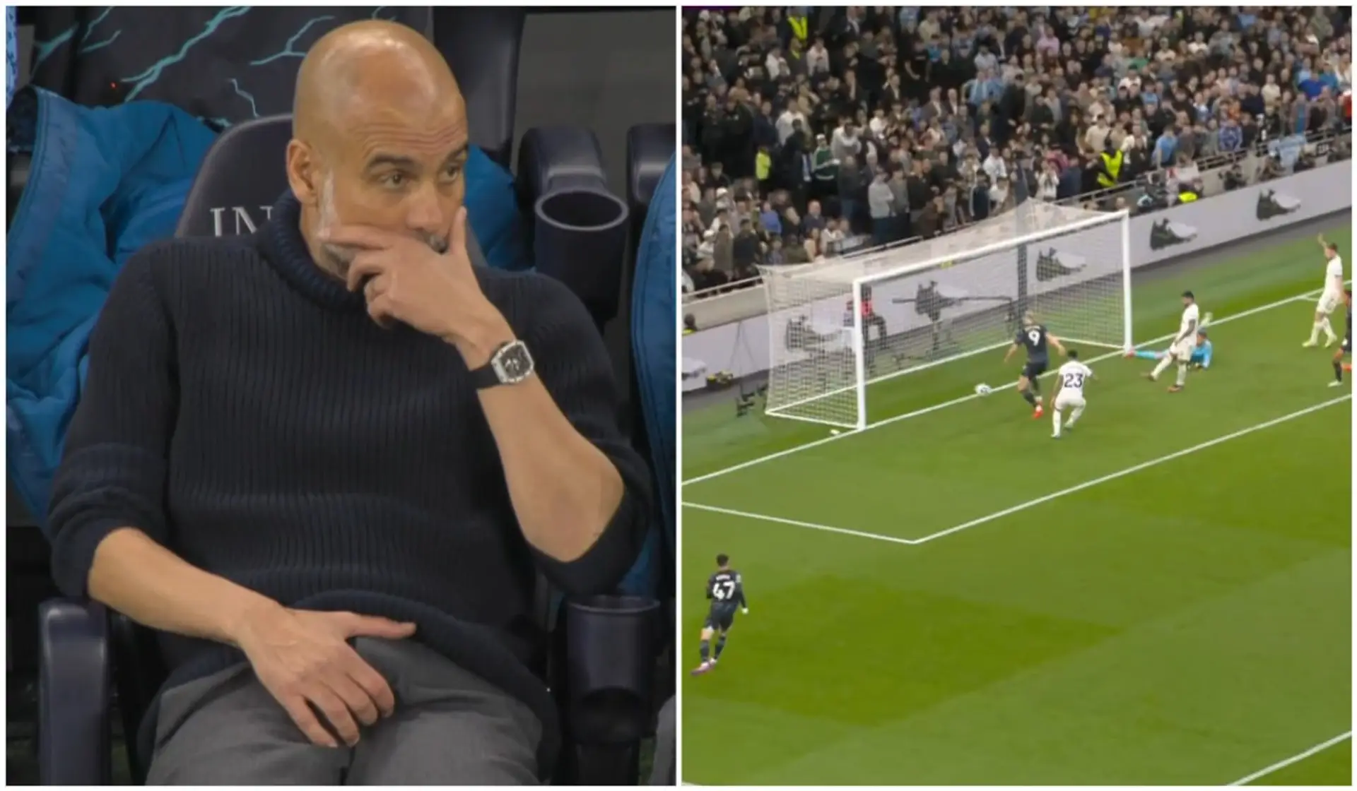 Did he know something? Guardiola rubbed his genitals 5 times - City scored the decisive goal in 5 minutes