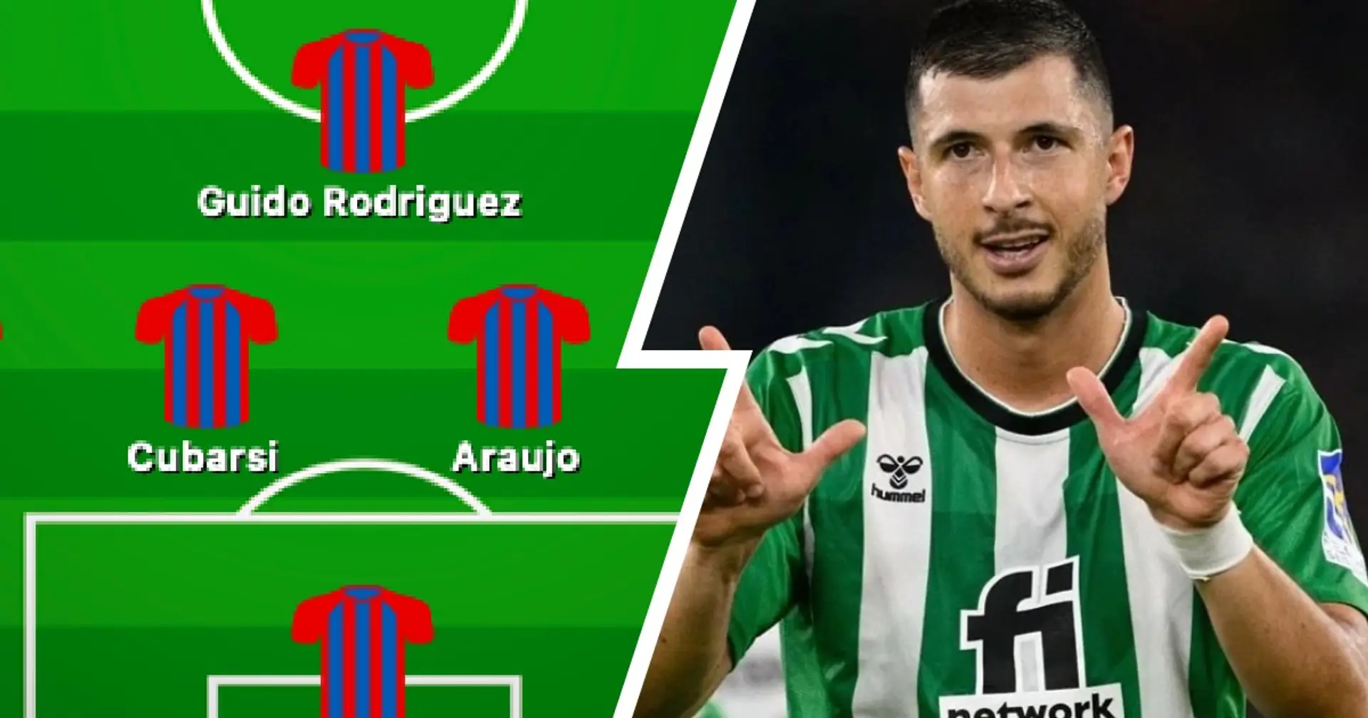 How Barca could line up next season with Guido Rodriguez - shown 