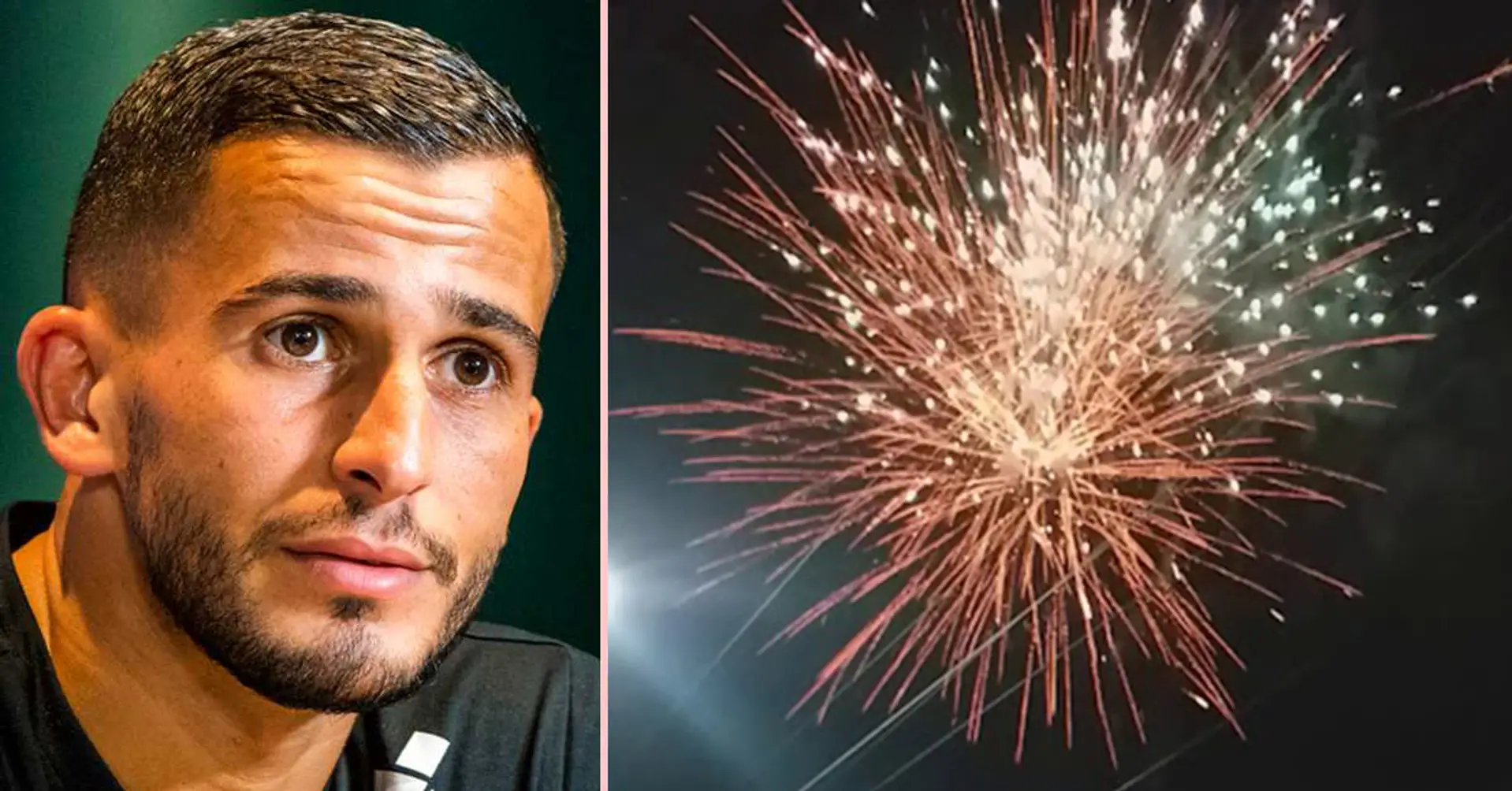 Galatasaray star rushed to hospital with burns to his face after firework exploded in his hand