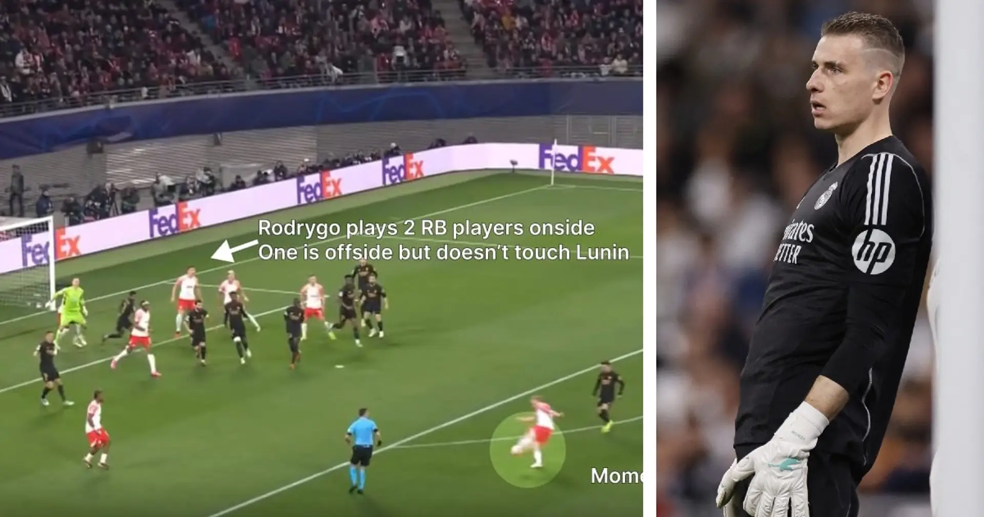 Why was RB Leipzig’s goal controversially ruled out? Lunin answers