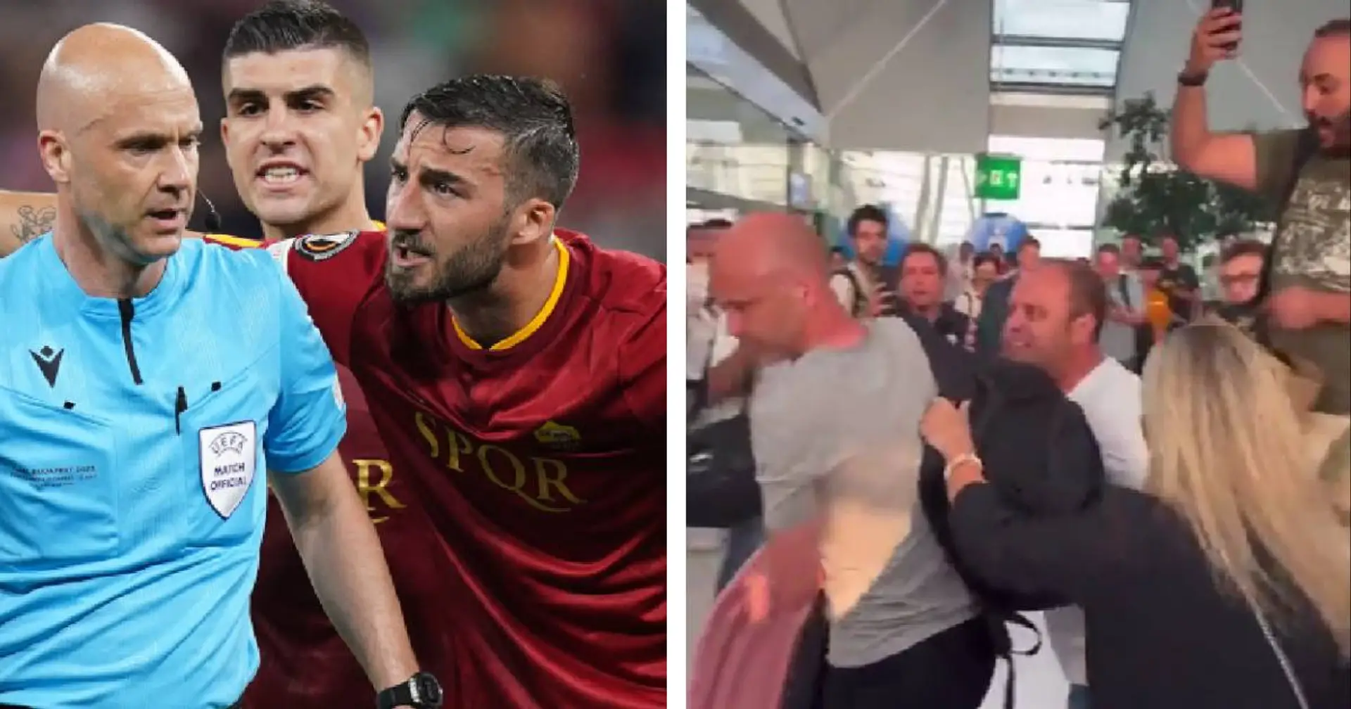 Nach verlorenem Europa-League-Finale: Roma-Fans attackieren Schiri Anthony Taylor am Flughafen