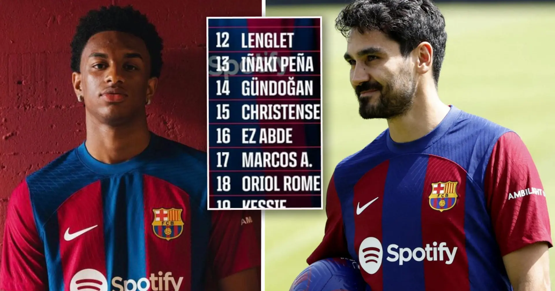 Gundogan 14, Balde 3: Barcelona confirm squad number for pre-season