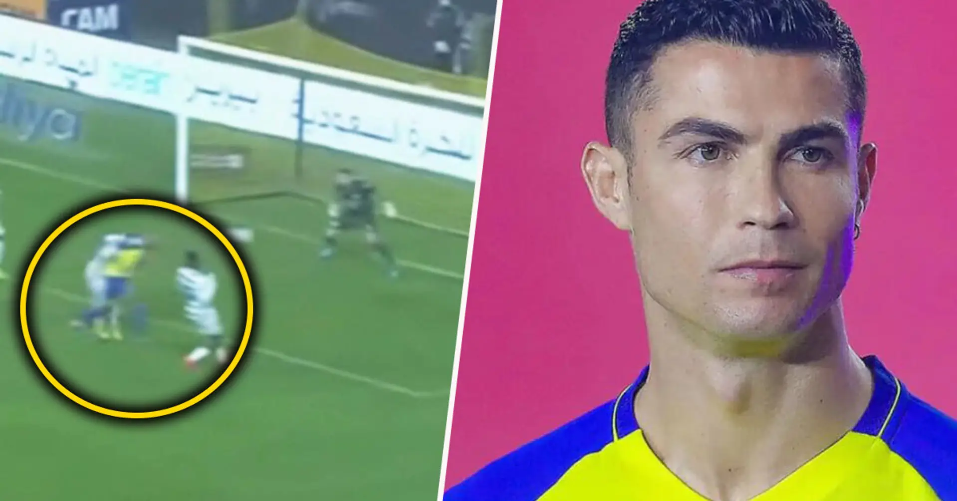 Al-Nassr erzielte ein Tor - und eine Sekunde später fing der Kameramann Ronaldos Gesichtsausdruck ein. Cristiano saß in diesem Moment auf der Tribüne  