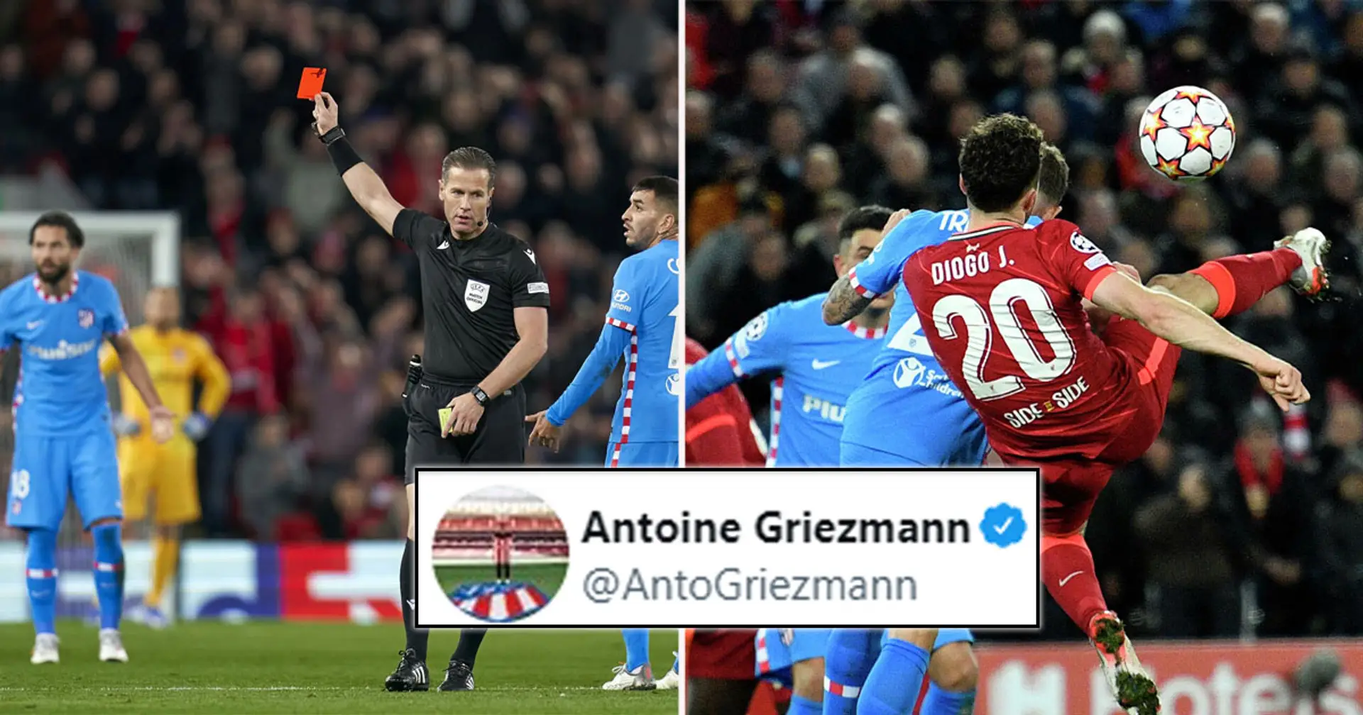 Antoine Griezmann slams referee decisions in Atletico Madrid's loss to Liverpool