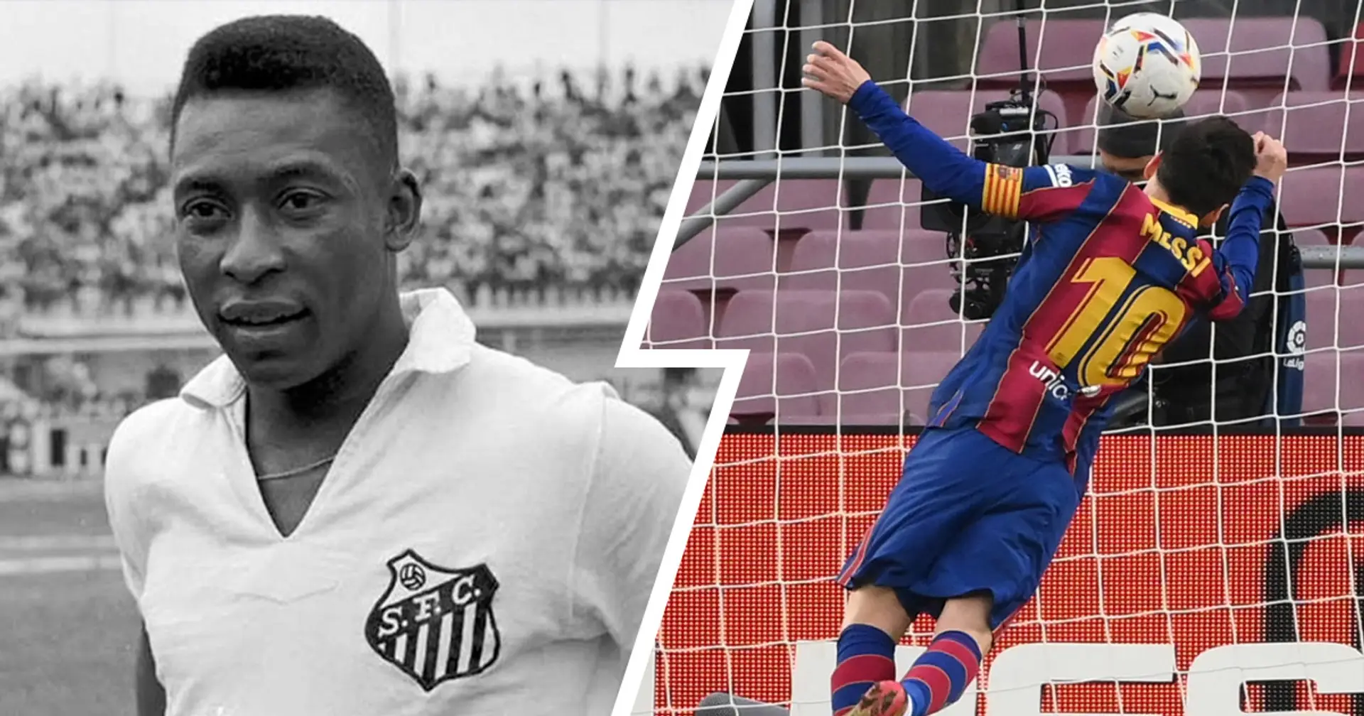 Leo Messi equals Pele's record for most goals for single club with Valencia header