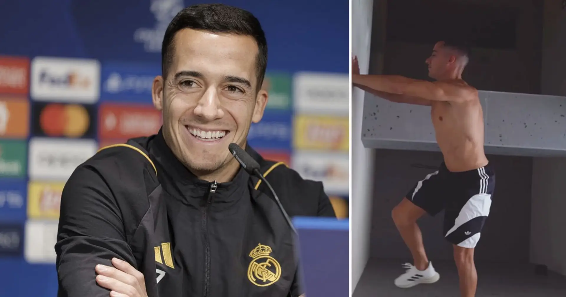 Lucas Vazquez shows great physique in new home workout footage!