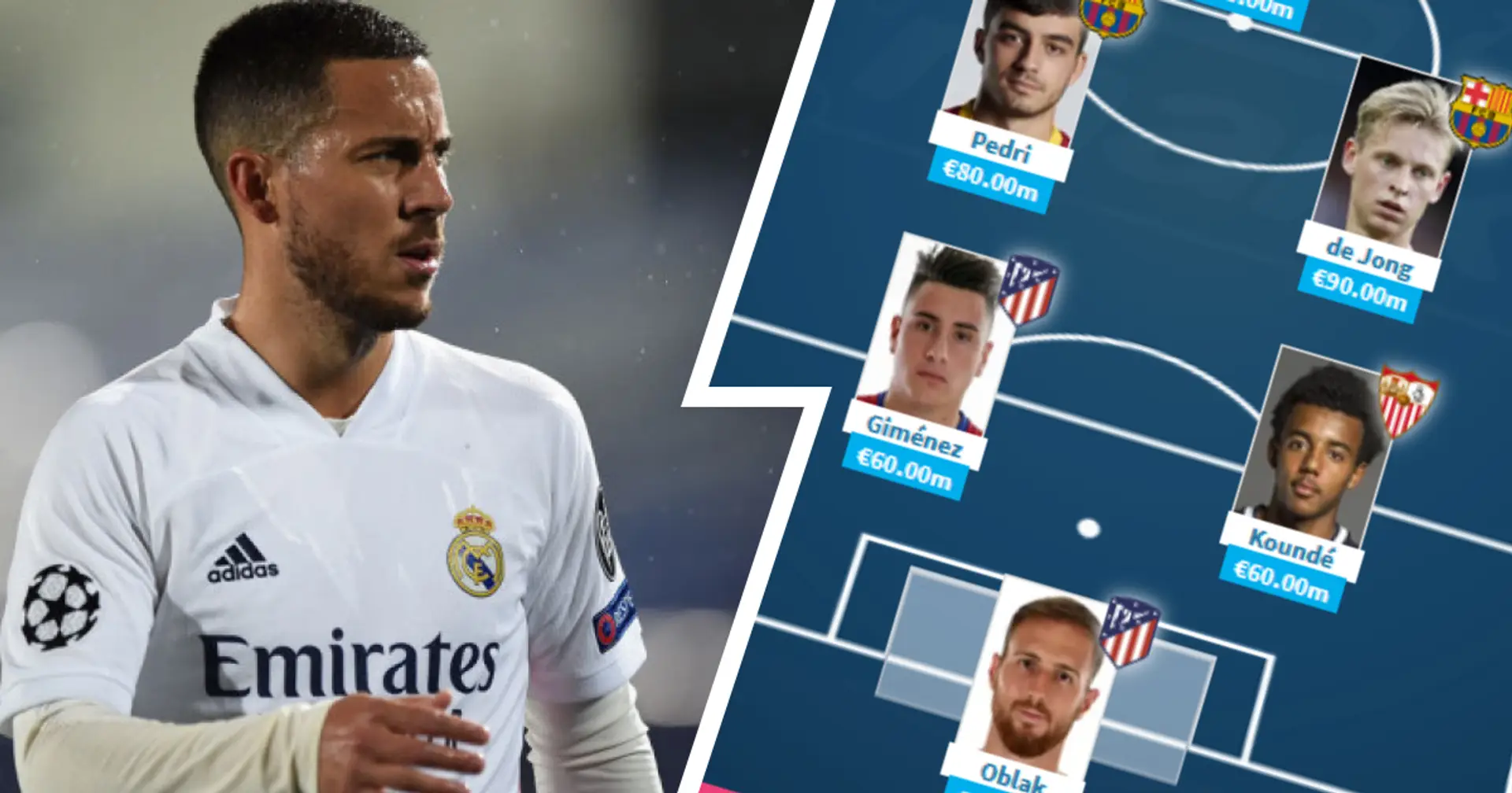 Hazard, Bale excluded: Only 2 Real Madrid players make La Liga most expensive XI