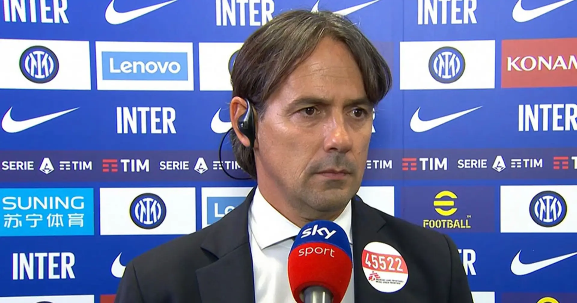Inzaghi rivela quale gara gli è rimasta più impressa sulla panchina dell'Inter
