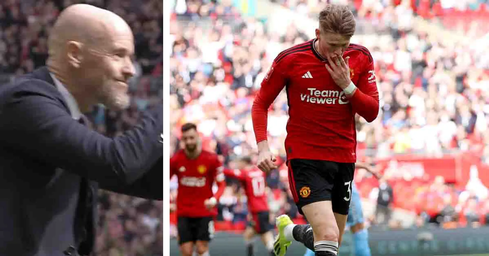 Who was Ten Hag pointing at after McTominay's opener vs Coventry? Explained