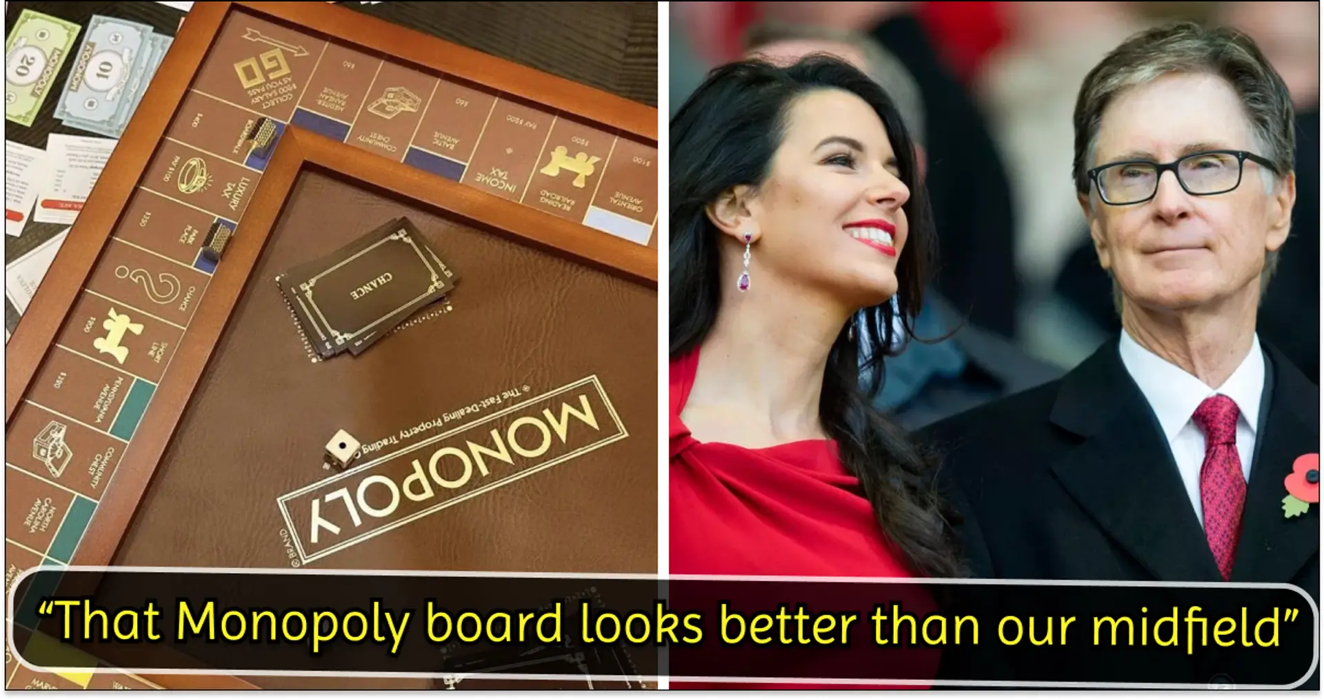 'That's where the Jude money went': Liverpool fans hilariously react as John Henry & Linda Pizzuti play Monopoly