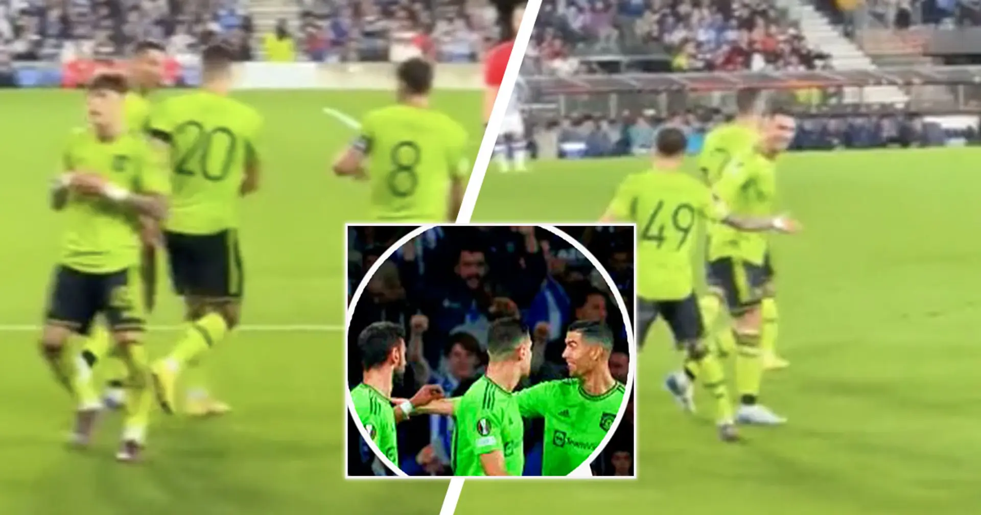 Spotted: Ronaldo's adorable reaction to Garnacho's 'cold' celebration vs Sociedad