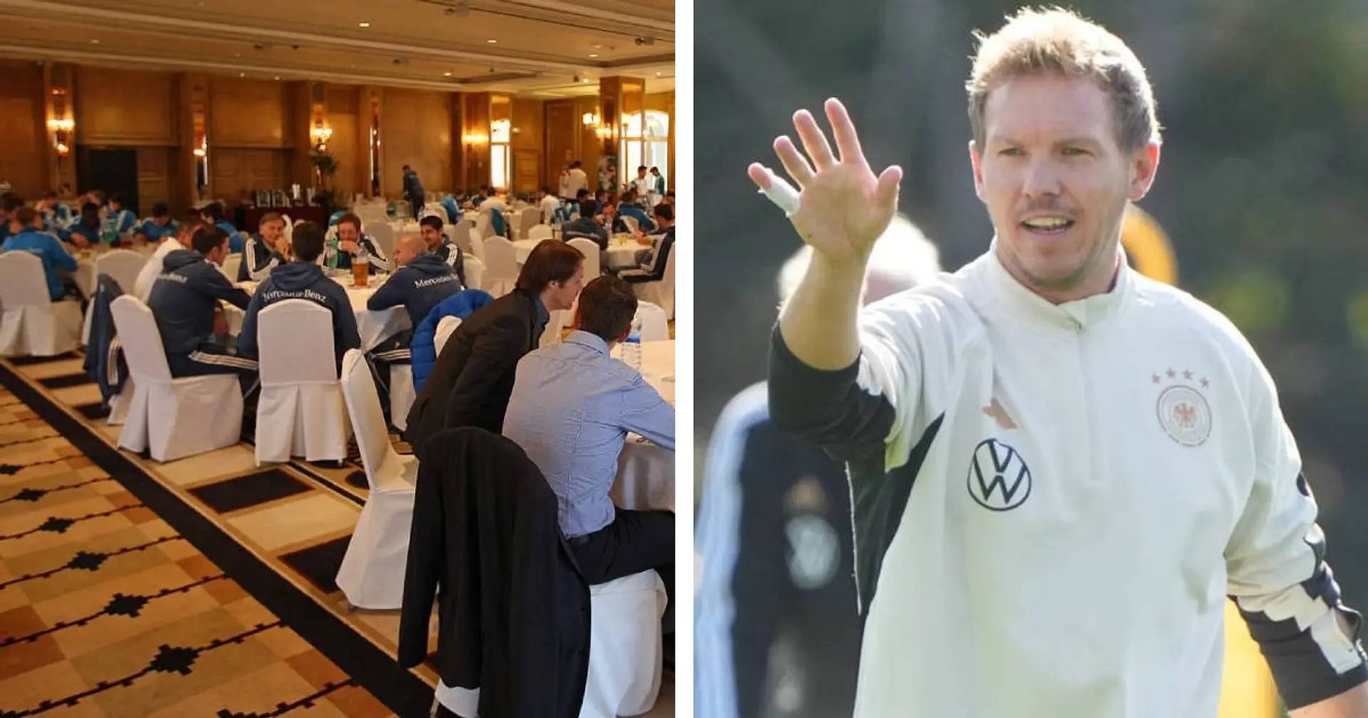 Nagelsmann will das Miteinander stärken: Spieler von BVB, Bayern und Co. sitzen nun an einem Tisch beim Teamessen