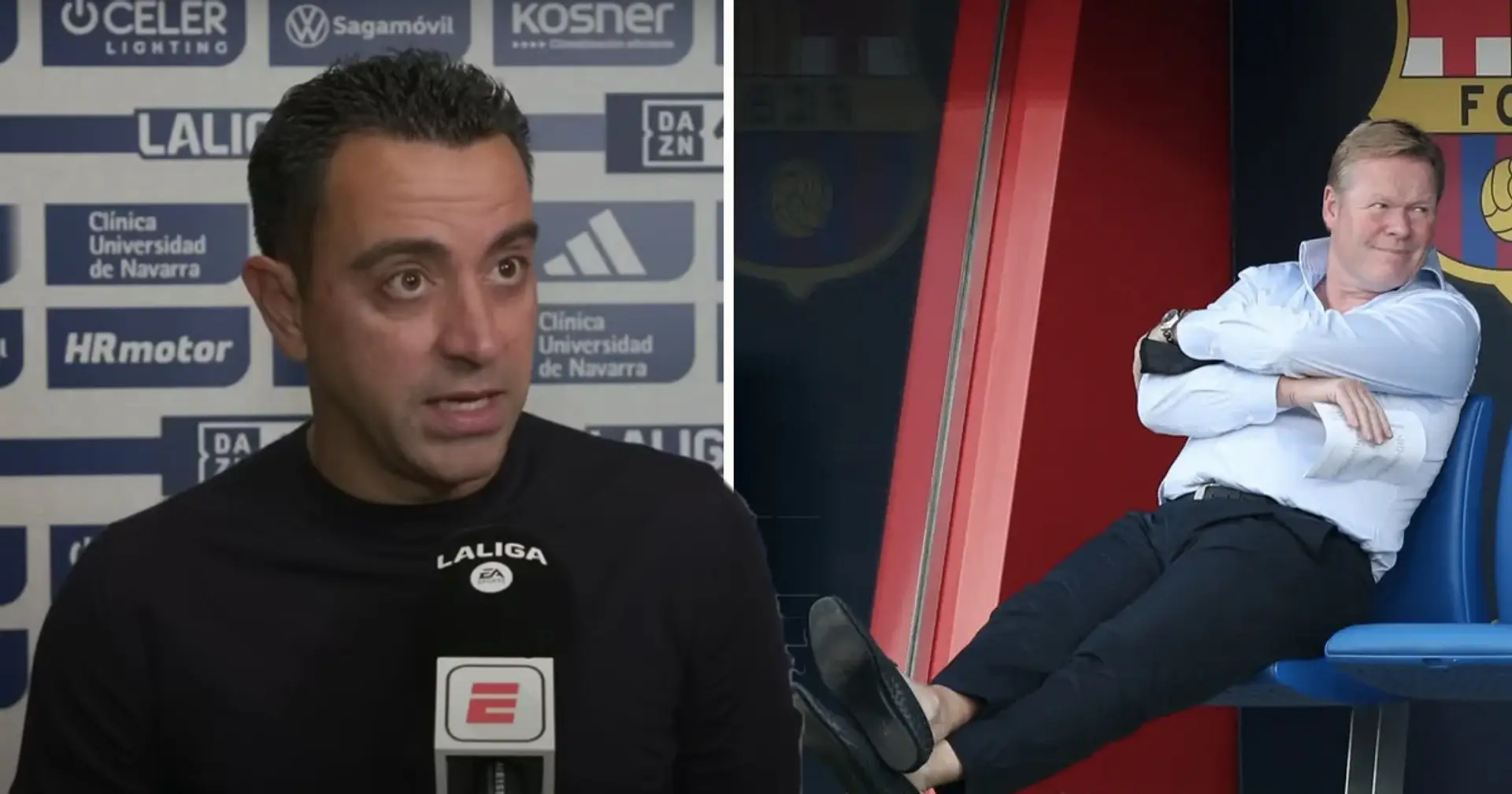 'Will be sacked in June': Culers compare Xavi to Koeman amid contract renewal news