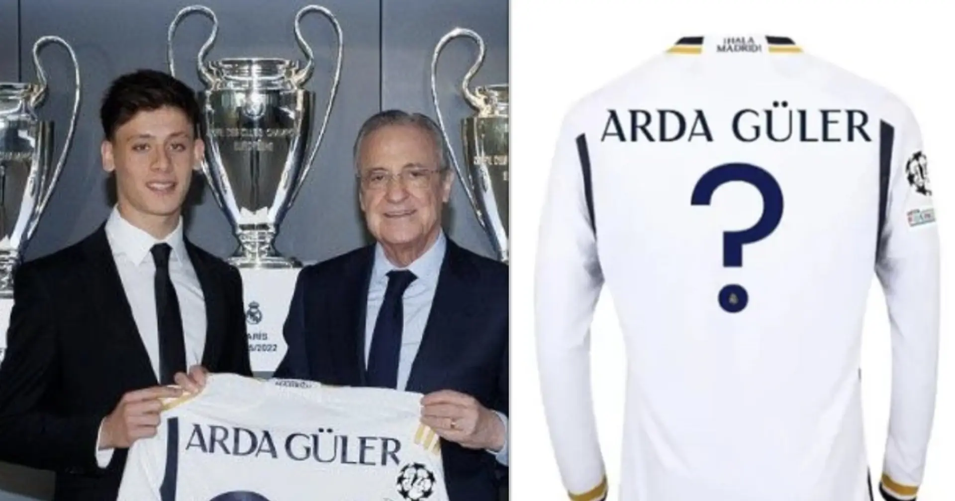 Arda Guler's squad number at Real Madrid unveiled