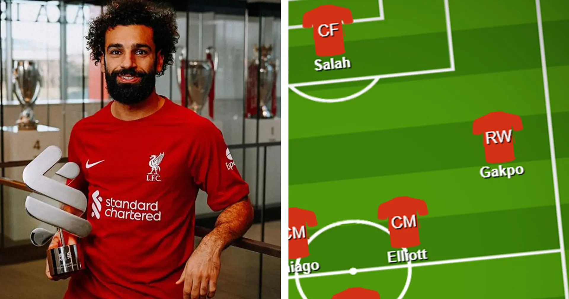 Two ways Liverpool can line up with Salah as centre-forward - shown in pics