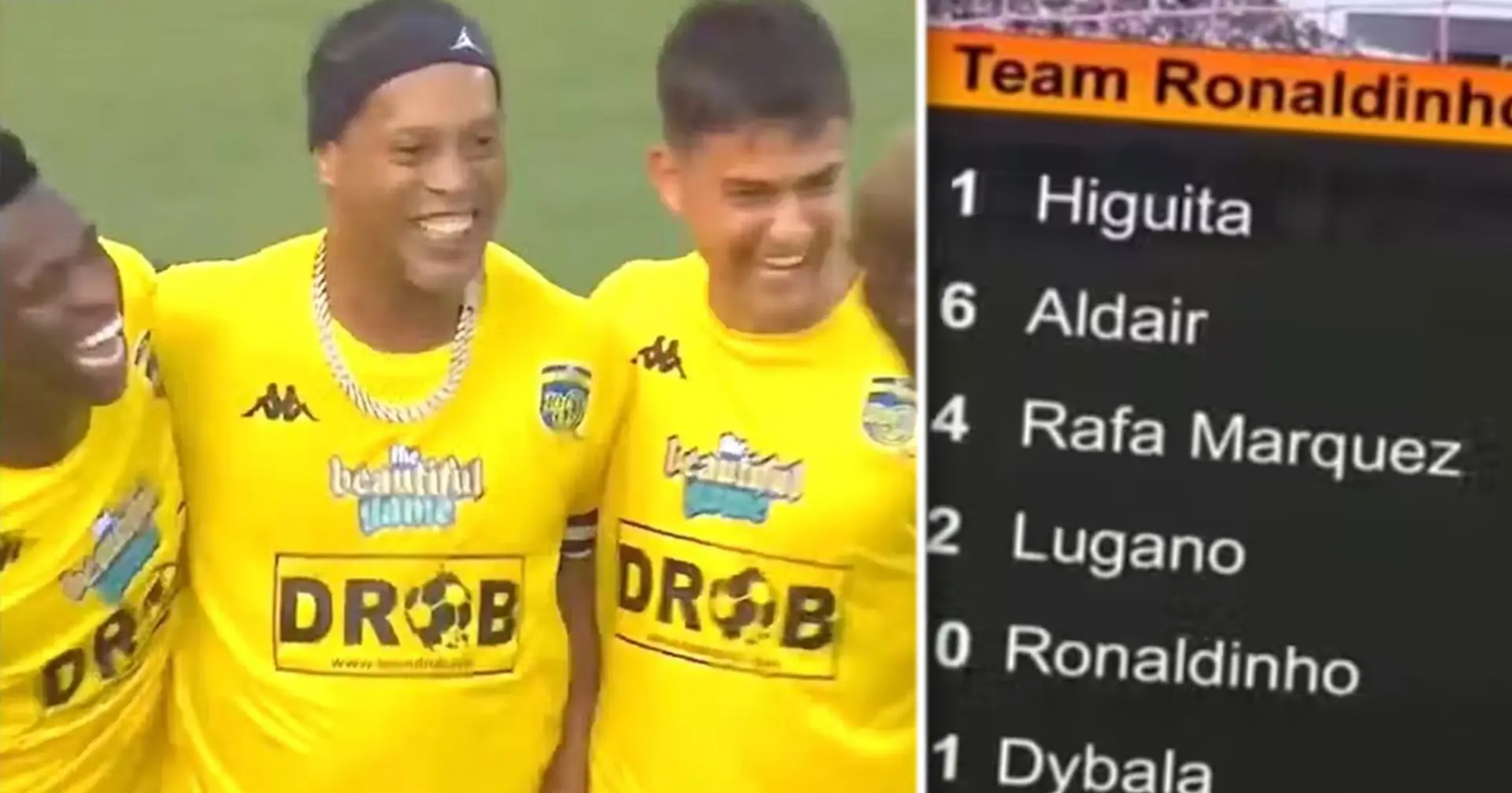 Ronaldinho takes on Roberto Carlos in exhibition match: squads and final result