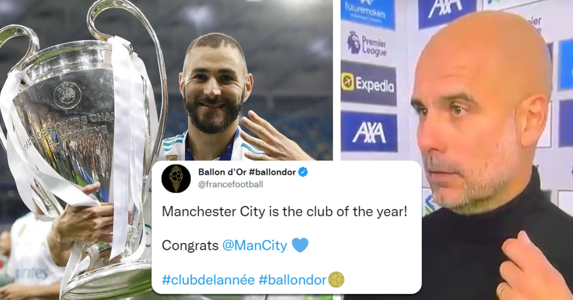 Man City gana el premio 'Club del año' en la gala del Balón de Oro; literalmente nadie entiende por qué