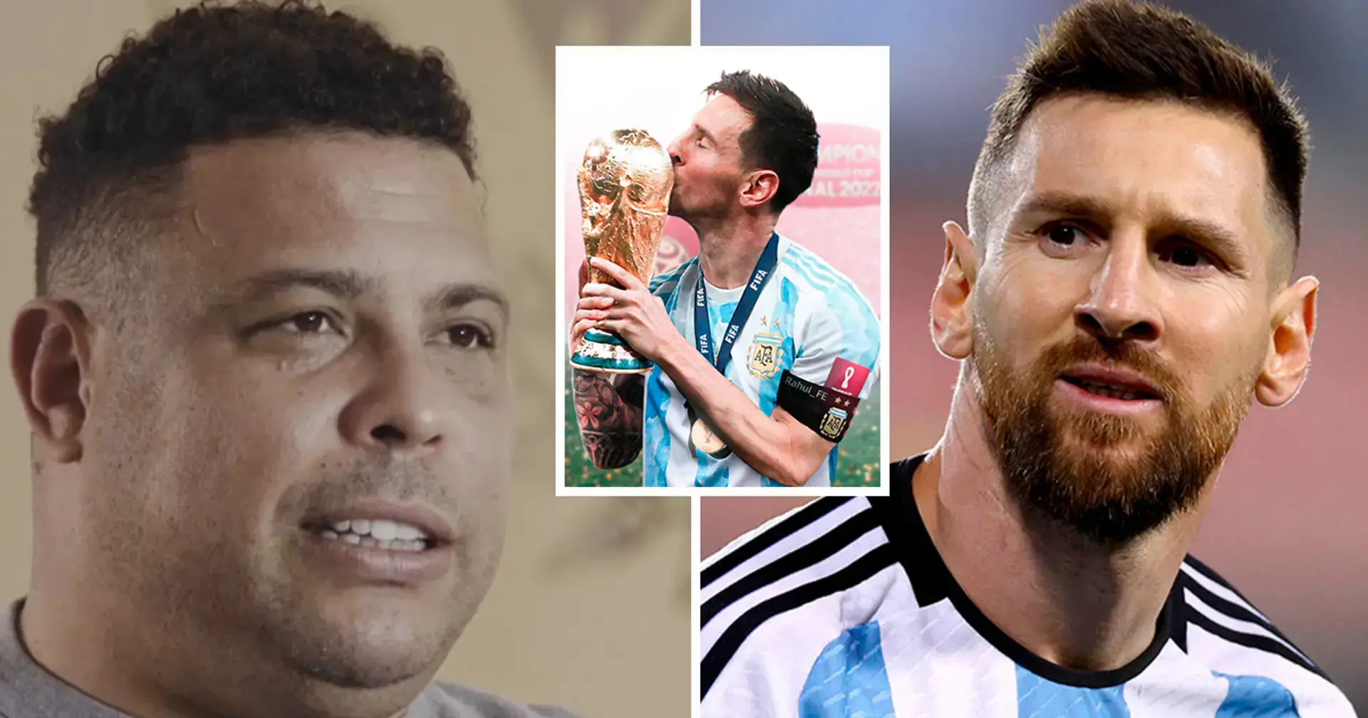 'No con mi apoyo': el brasileño Ronaldo no quiere que Lionel Messi gane el Mundial 