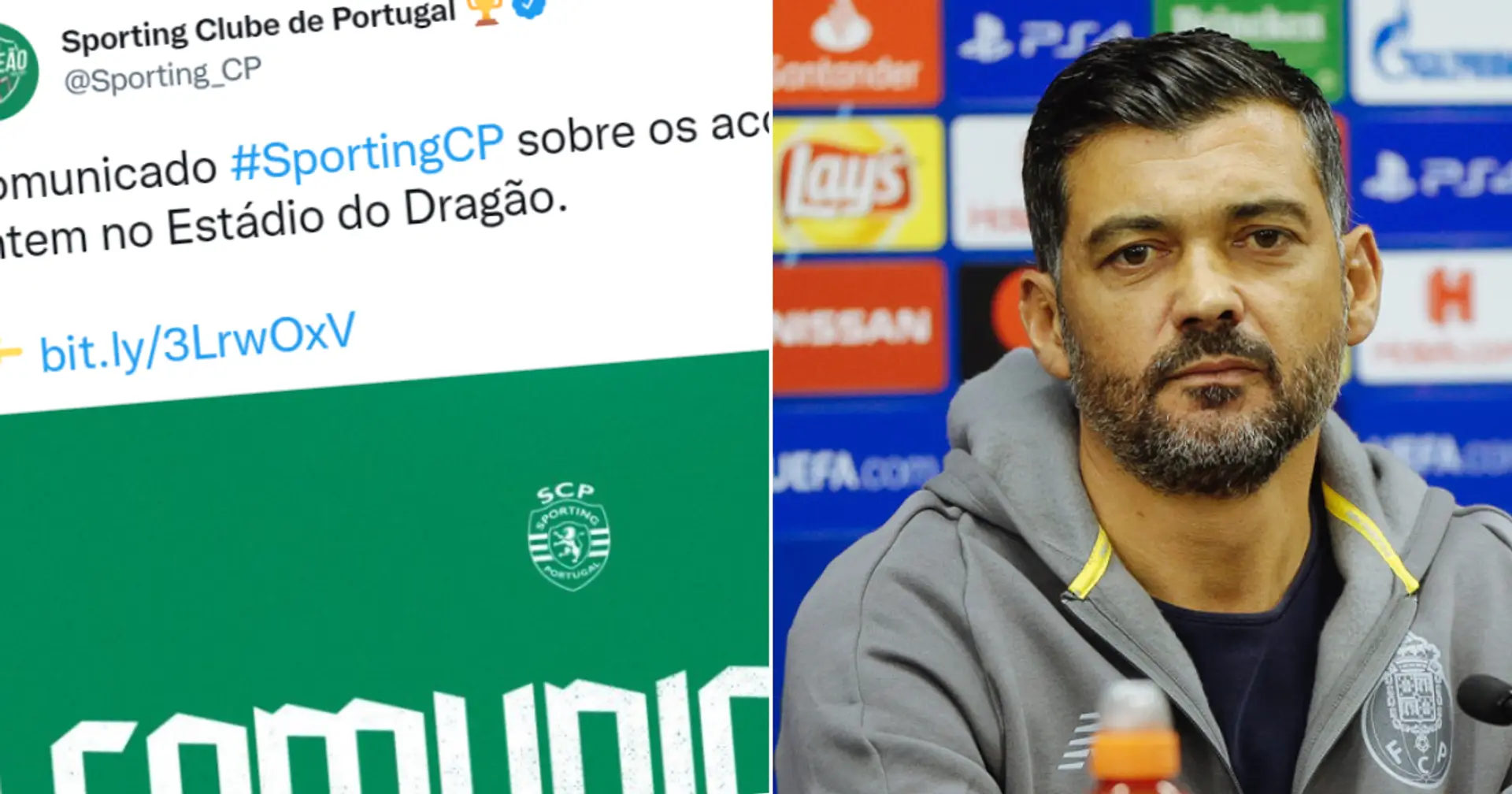 Sporting CP reicht offizielle Beschwerde gegen Porto wegen "Diebstahls von Handy und Brieftasche" ein