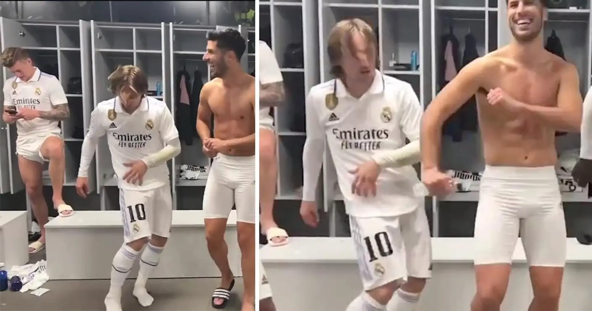 Luka Modric zeigt nach dem Clasico-Sieg gegen Barcelona seine Tanzkünste