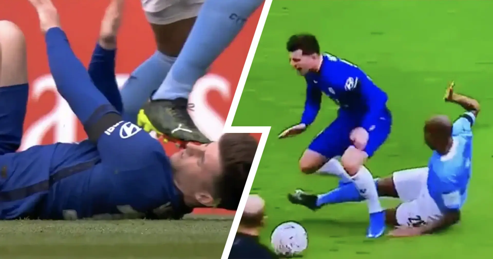 Ferdnandinho gets lucky to avoid red card for two nasty challenges on Mount - Chelsea fans vent fury