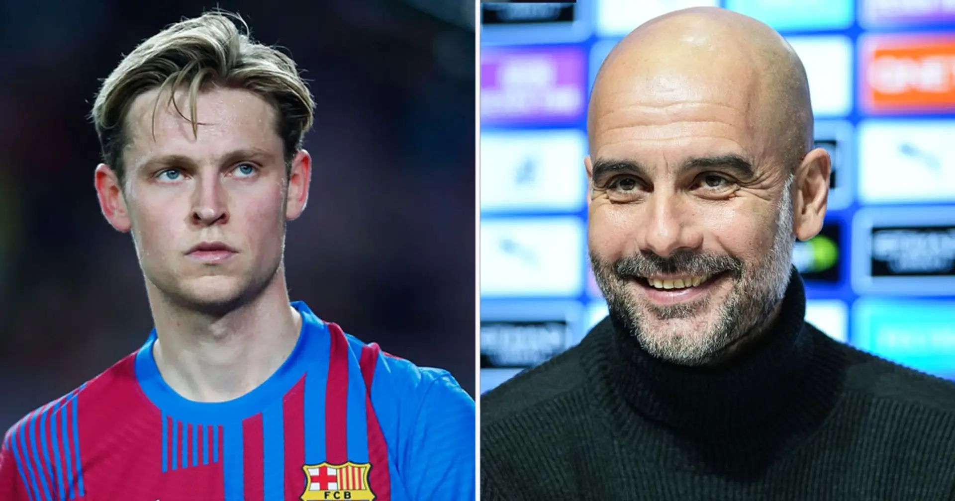 Frenkie de Jong willing to give up £6m unpaid wages to secure Man City move over United (reliability: 3 stars)