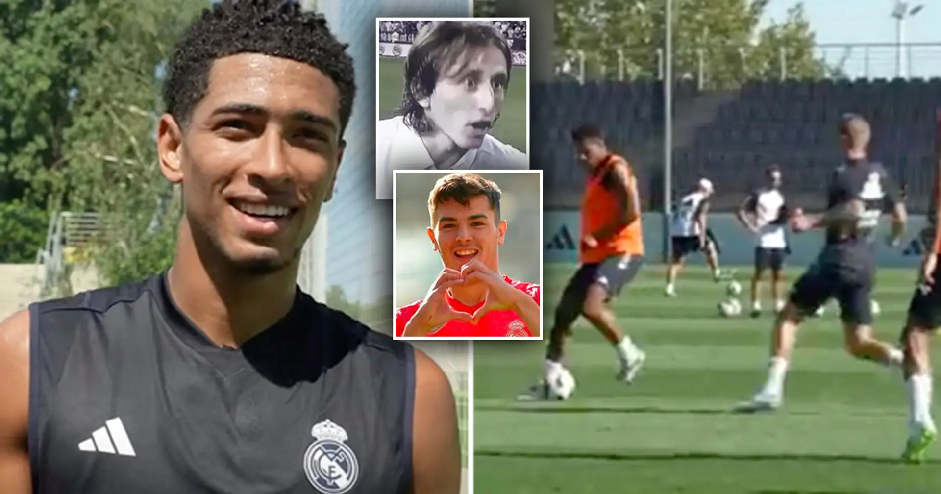 Bellingham assists Brahim with classic Luka Modric move in training