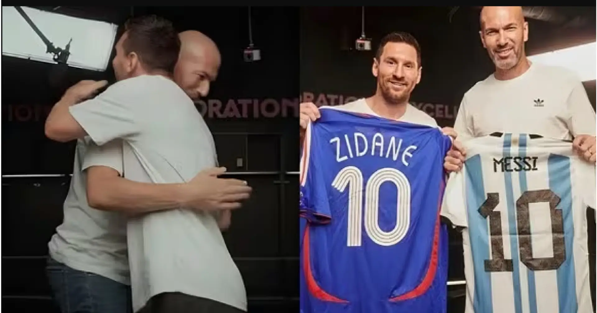 Zidane à Messi: "J'aurais aimé que nous jouions ensemble" Leo a répondu: "Tu sais combien je t'admire"