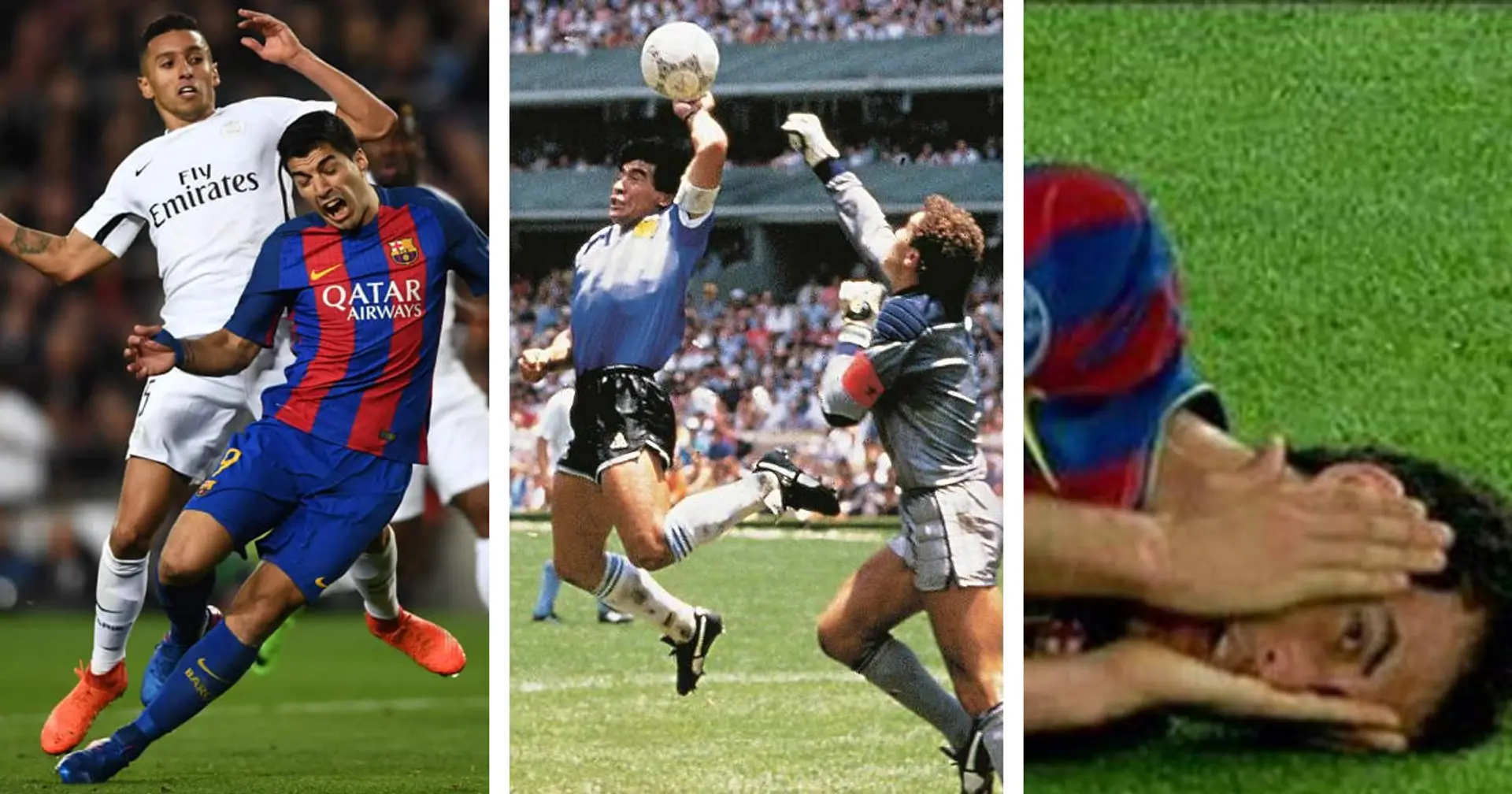 The hand of God, 100% goals not awarded and 9 more worst acts of cheating in football