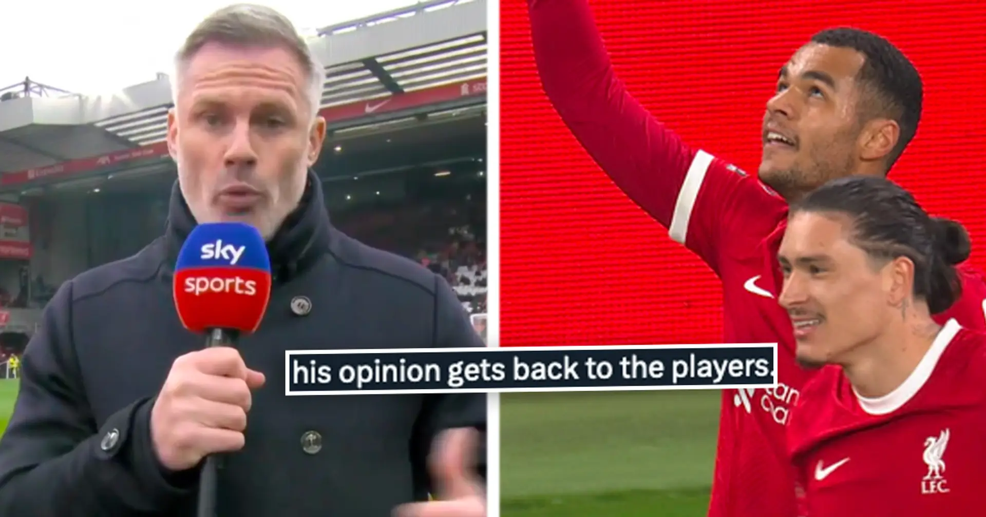 'F**k you': Liverpool fan slams Carragher for Gakpo comment – Jamie reacts