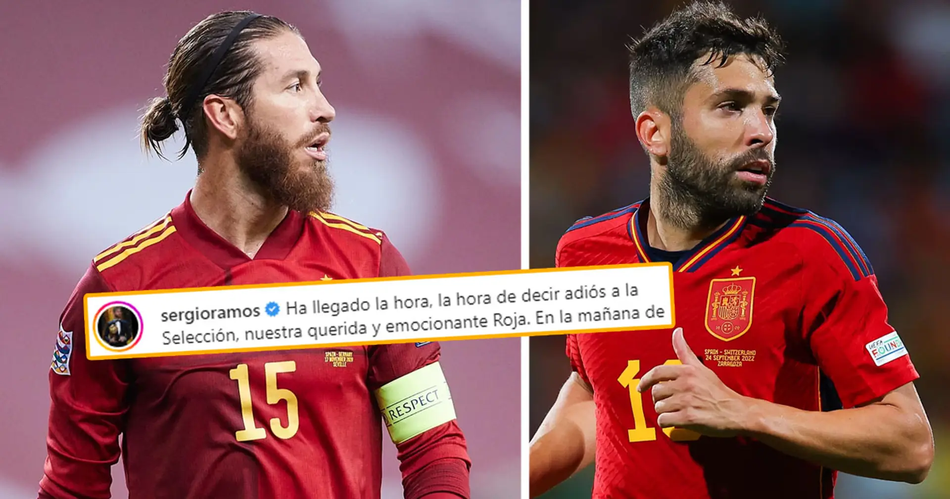 Jordi Alba to become Spain national team captain after Sergio Ramos announces retirement