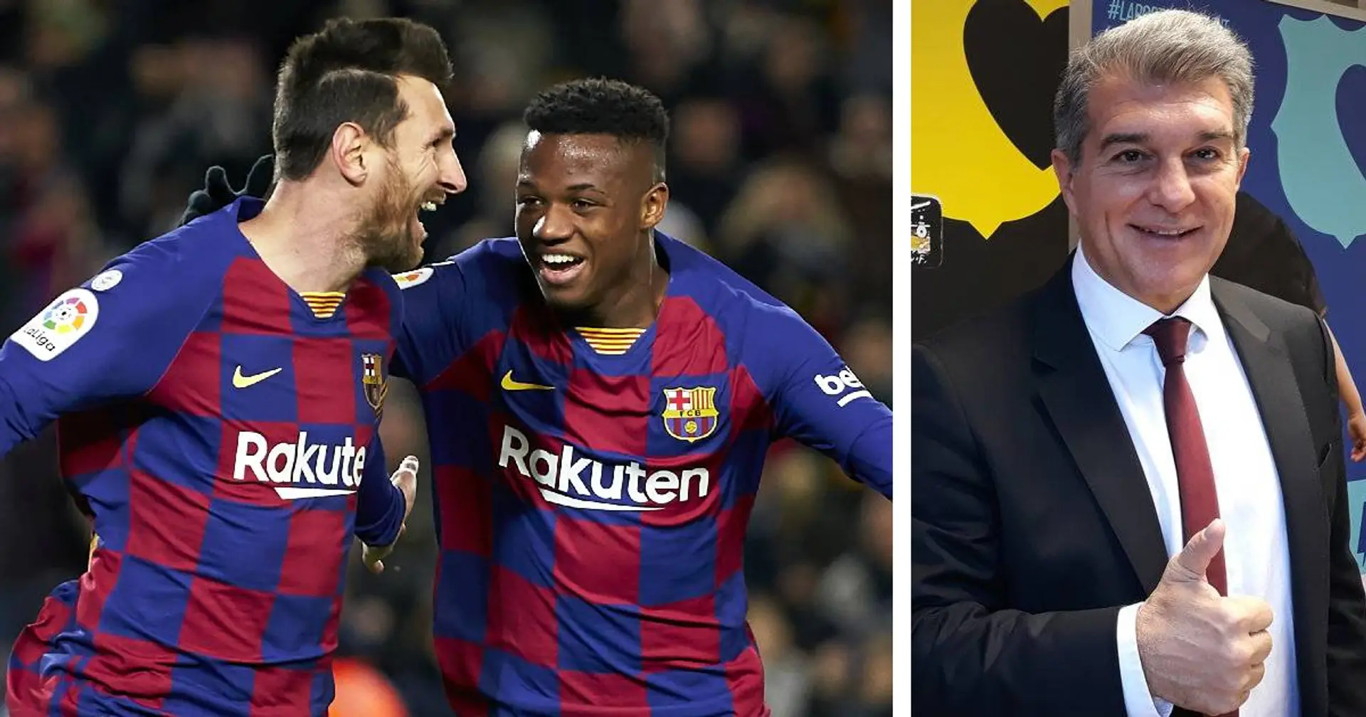 Joan Laporta explains why it's wrong to call Fati 'the new Messi'