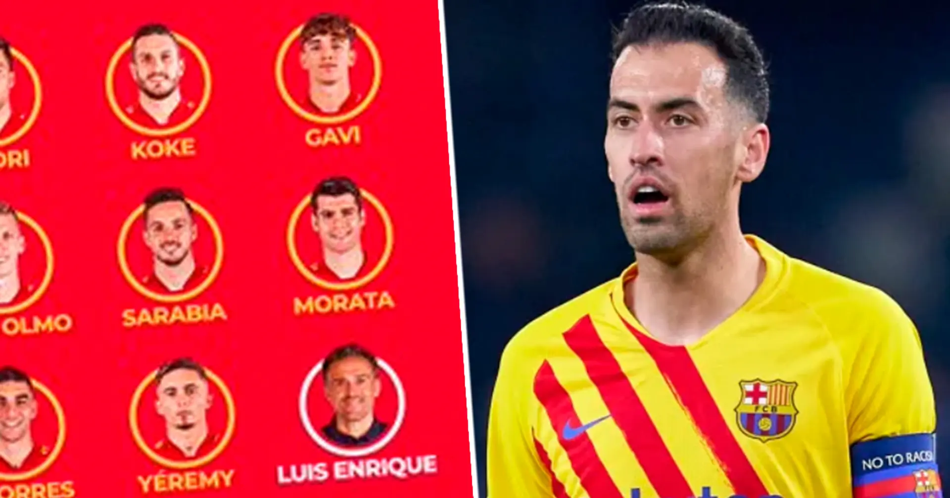 No Busquets: Luis Enrique names 23-man Spain squad for March games