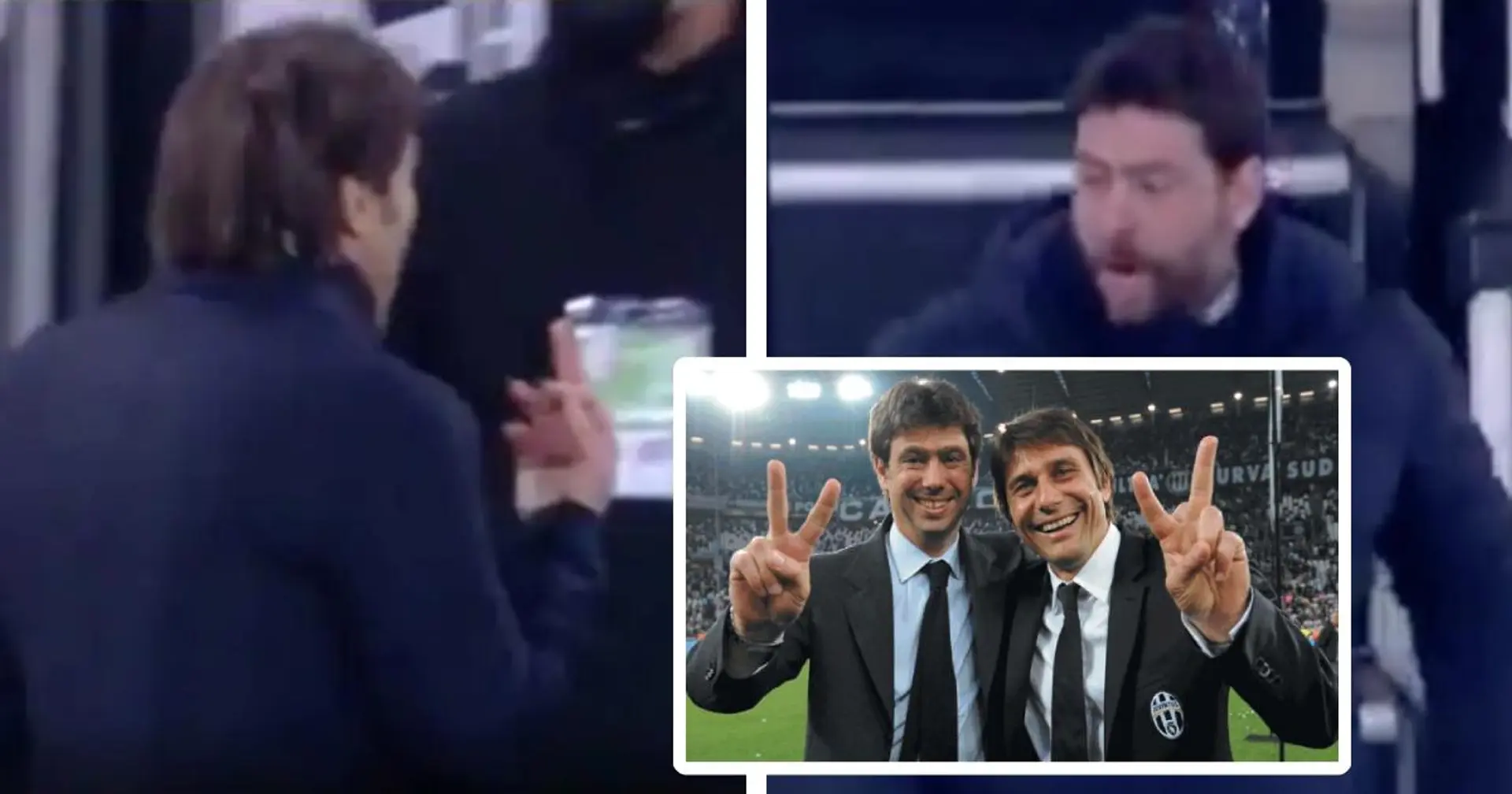 Conte zeigt der Juve-Bank den Mittelfinger, Agnelli antwortet: "Steck dir den Finger in den Arsch, B* * * * "