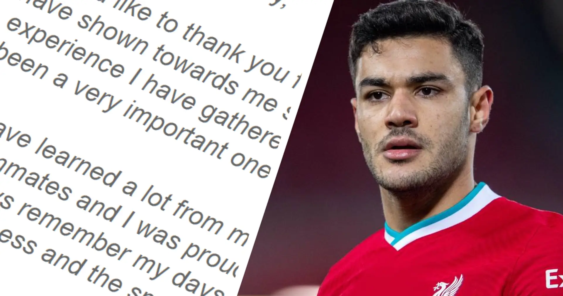 Ozan Kabak pens heartfelt farewell letter to Liverpool fans ahead of departure