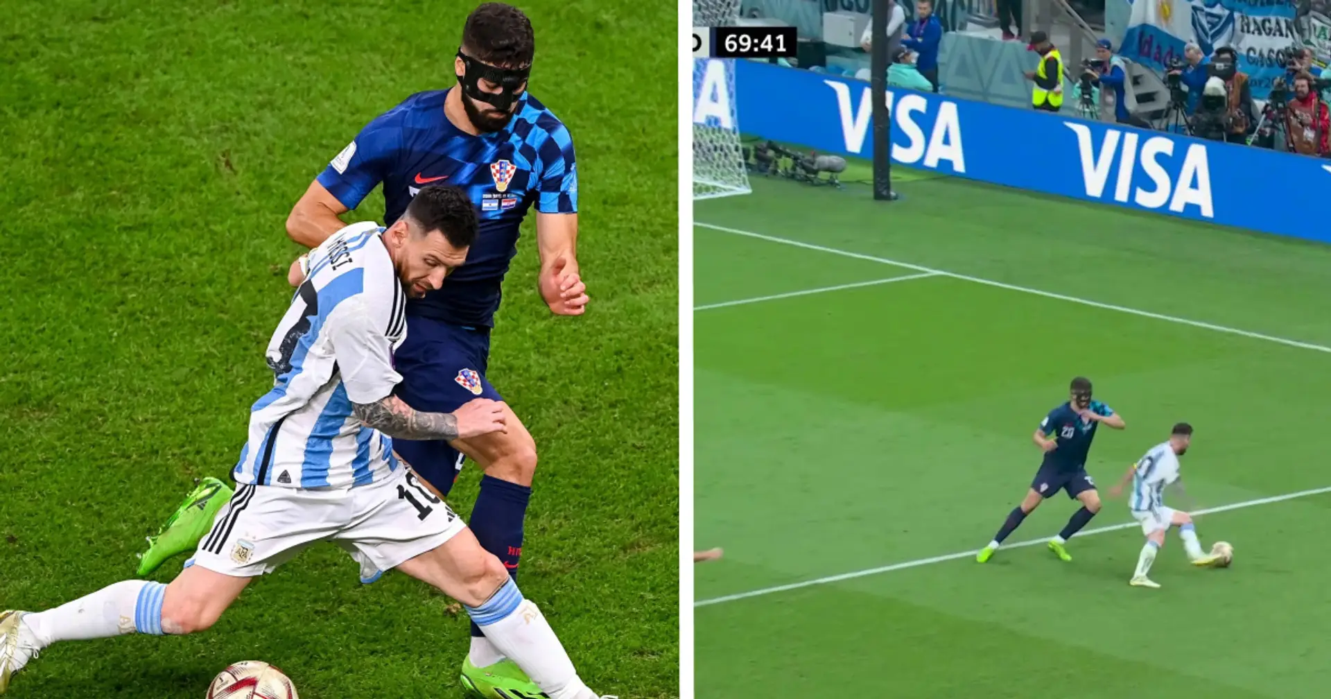 Messi balade un défenseur évalué à 100M d'euros aux nettoyeurs et inscrit un autre but argentin vs Croatie