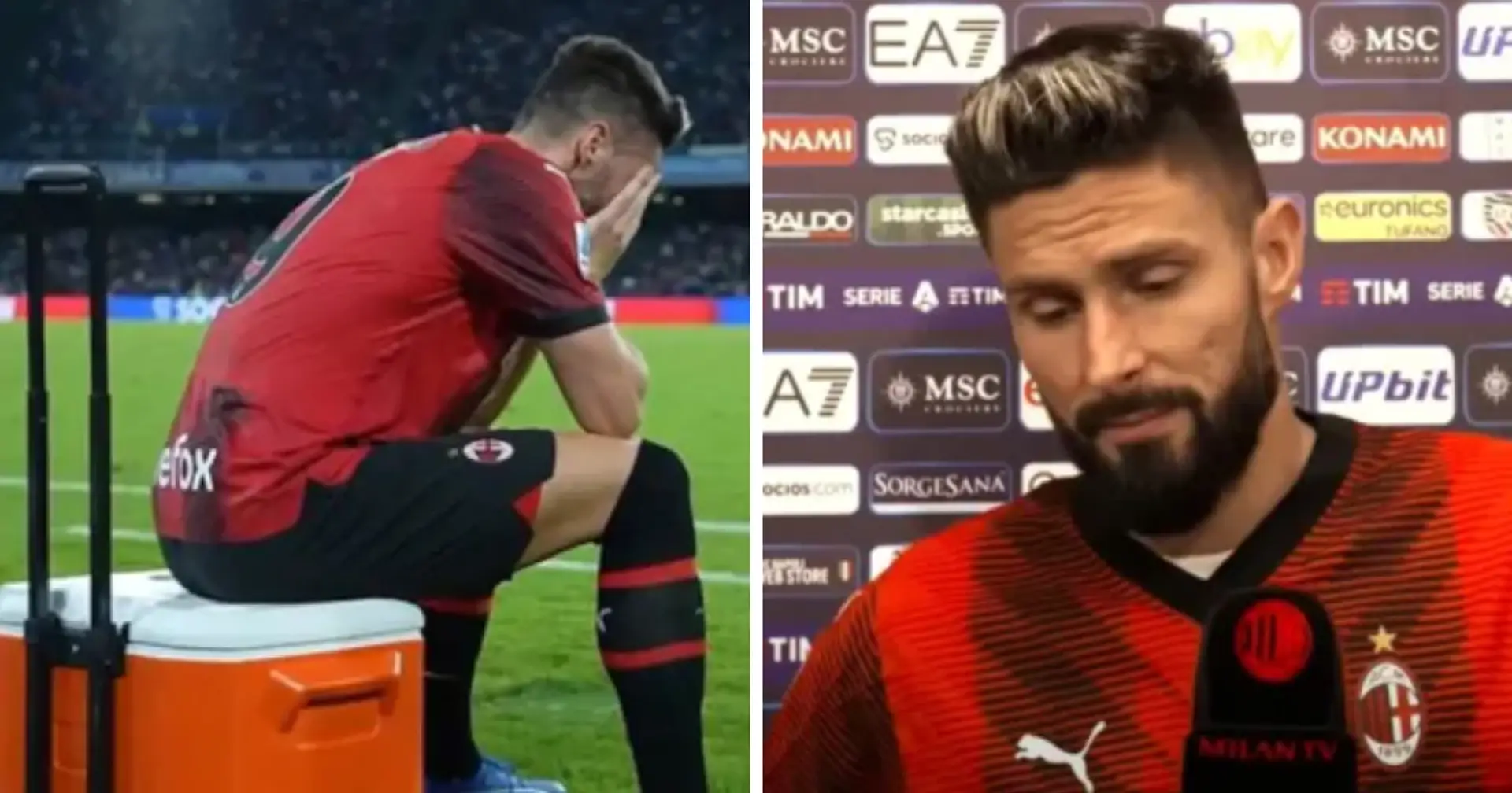'I am only human': Olivier Giroud for his outburst at AC Milan manager