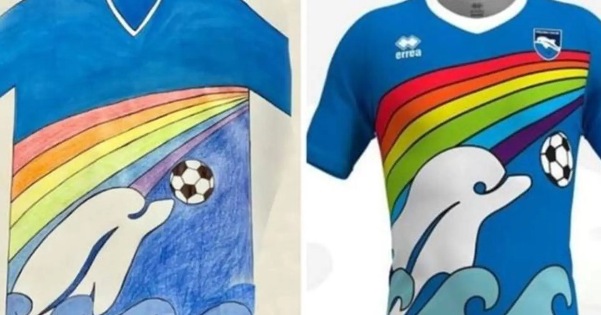 Serie B side Pescara adopt 6-year-old fan's kit design for next season after running a competition under the motto 'give a kick to Covid-19'