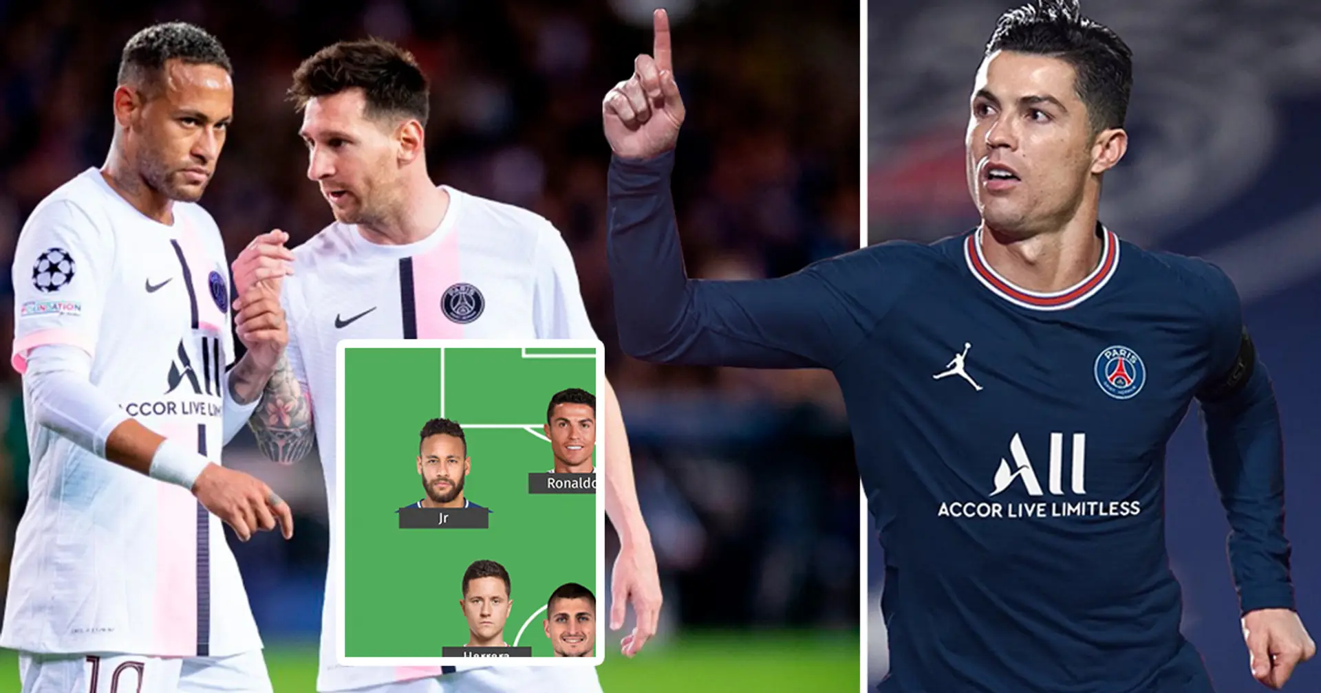 How PSG could line-up if they sign Cristiano Ronaldo in the summer and play him alongside Messi