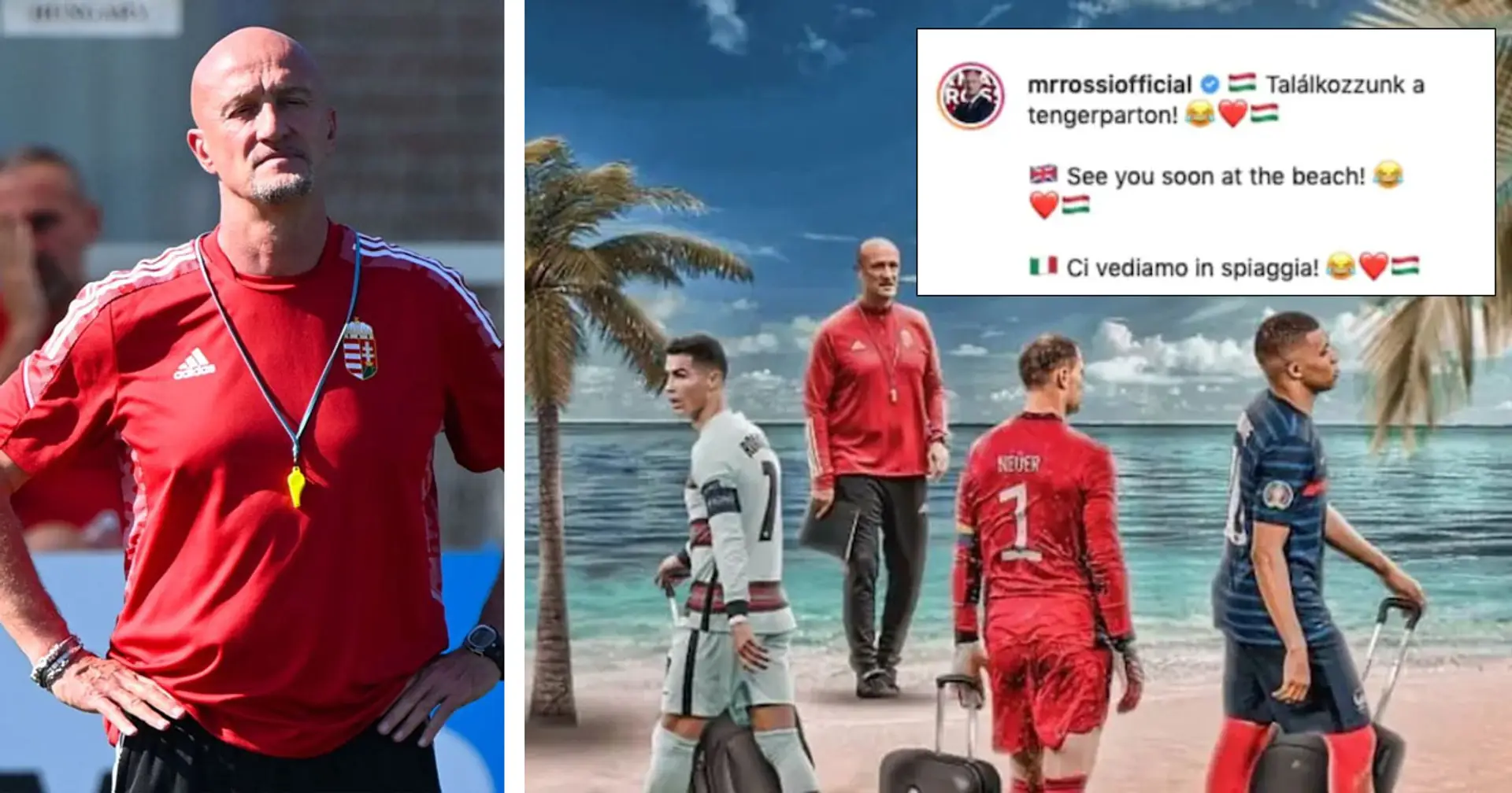 "Ci vediamo in spiaggia", l'ironia di Marco Rossi su Ronaldo, Mbappè e Neuer