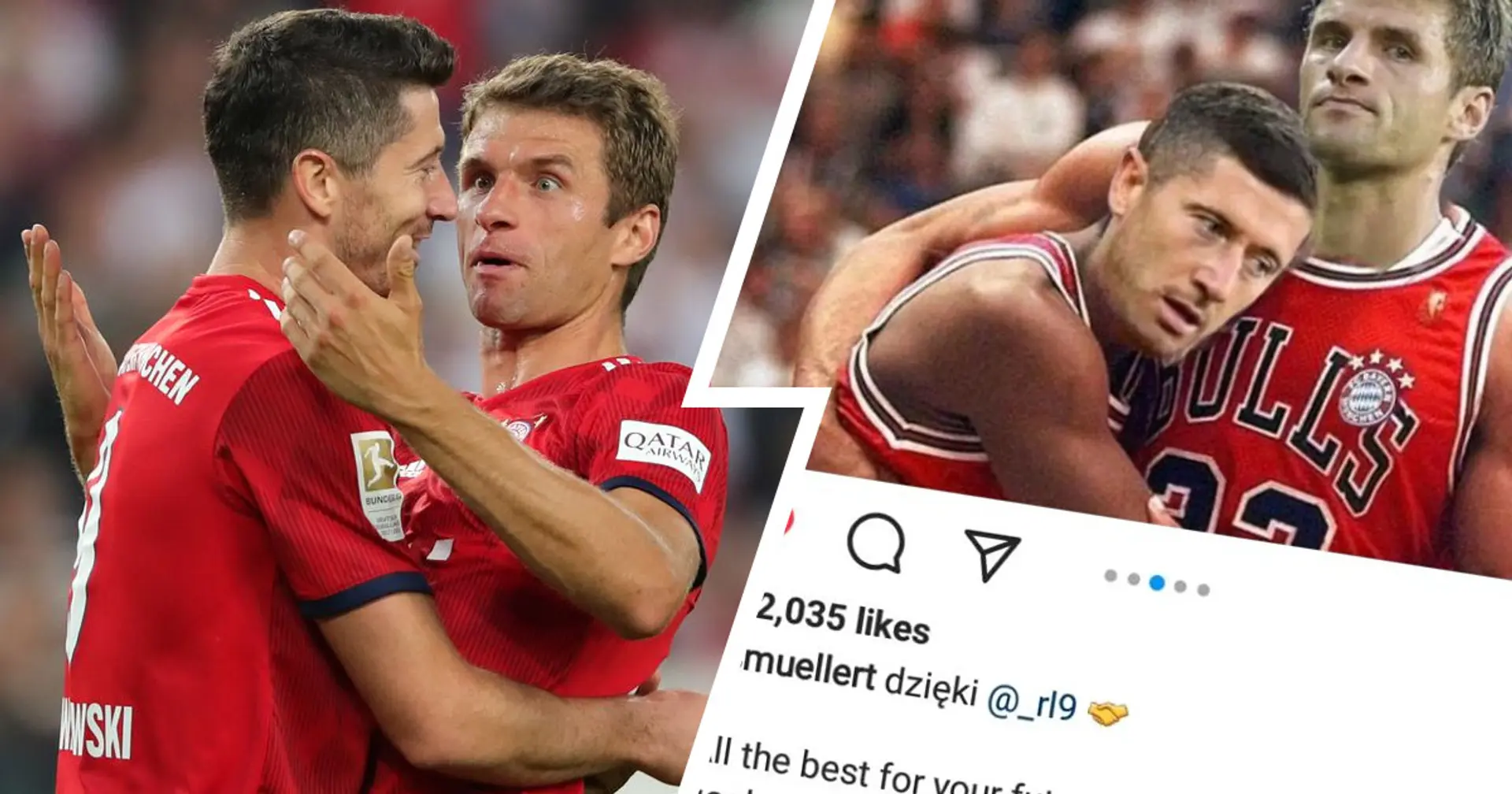 Muller sends goodbye message to Lewandowski, slaps iconic picture